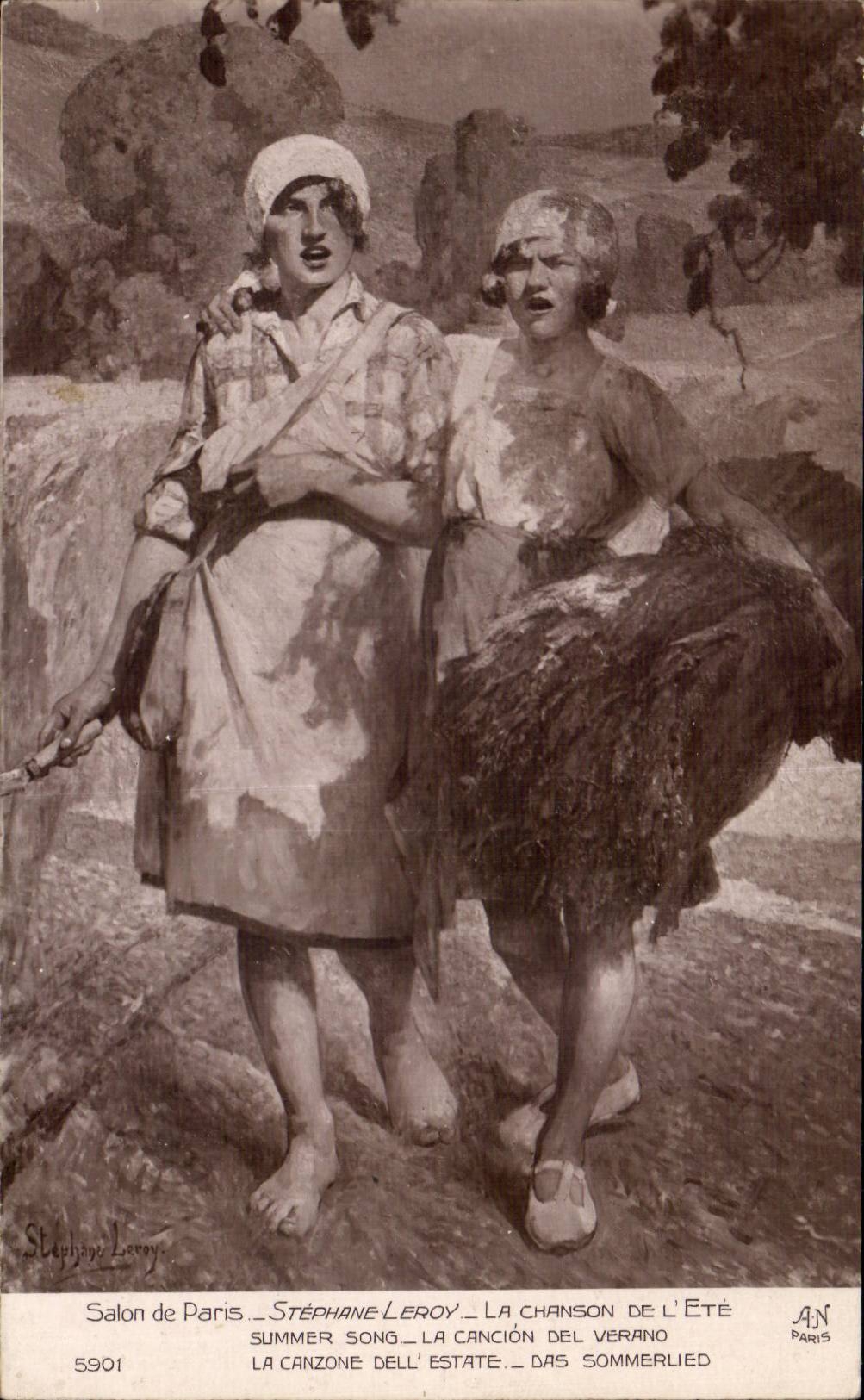 CPA Fantaisie Salon de Paris Stephane Leroy La chanson de l'ete