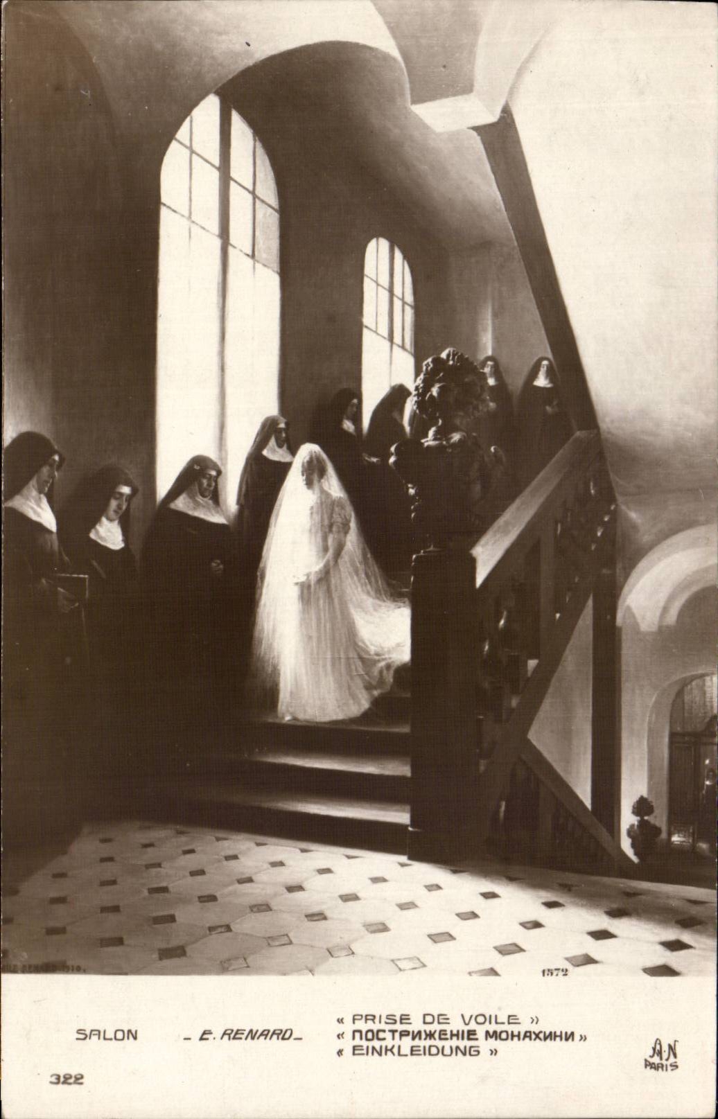 CPA Fantaisie Renard Prise de voile