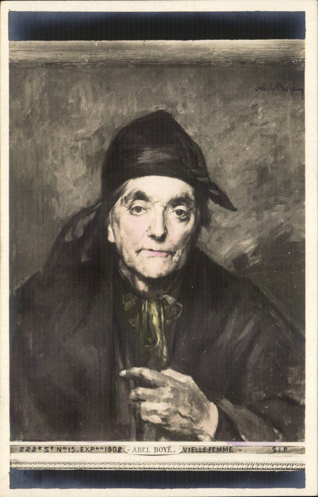 CPA Fantaisie Abel Boye Vieille femme