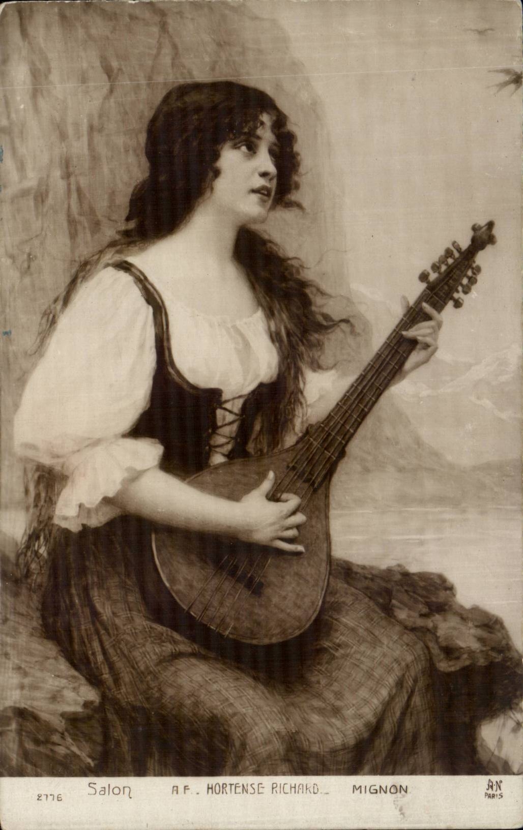 CPA Fantaisie Salon Hortense Richard Mignon 