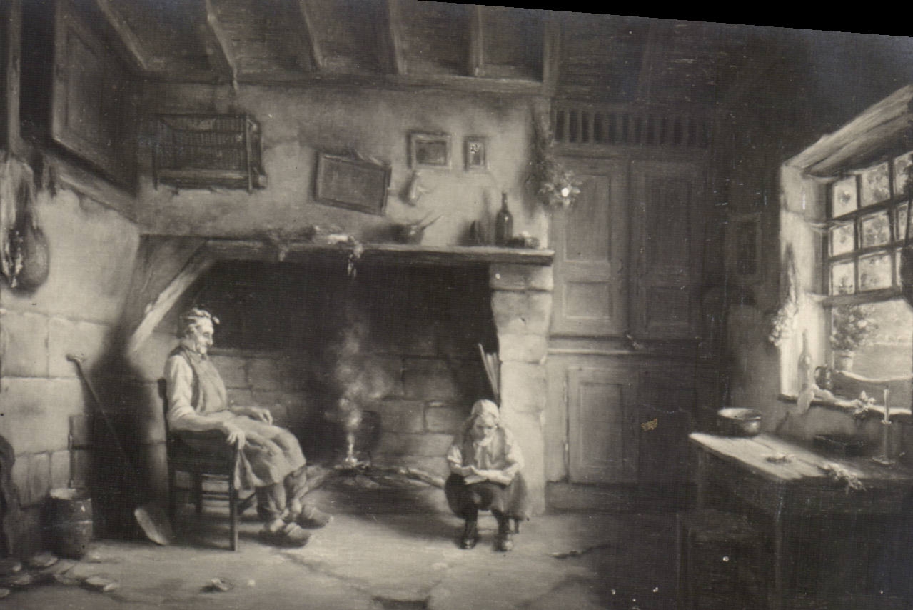 CPA Fantaisie Grondard Interieur campagnard