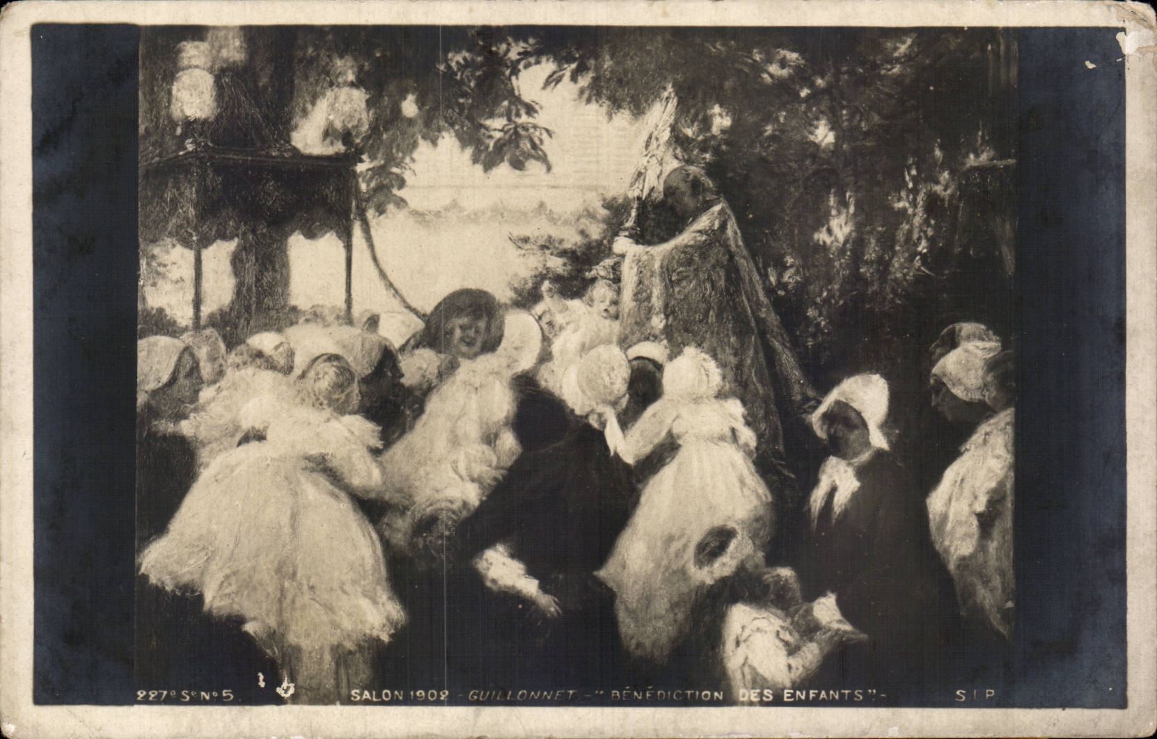 CPA Fantaisie Salon 1902 Guillonnet Benediction des enfants