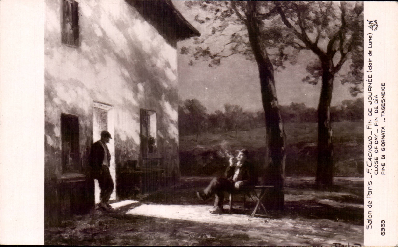 CPA Fantaisie Salon de Paris Cachoud Fin de journee Clair de lune 