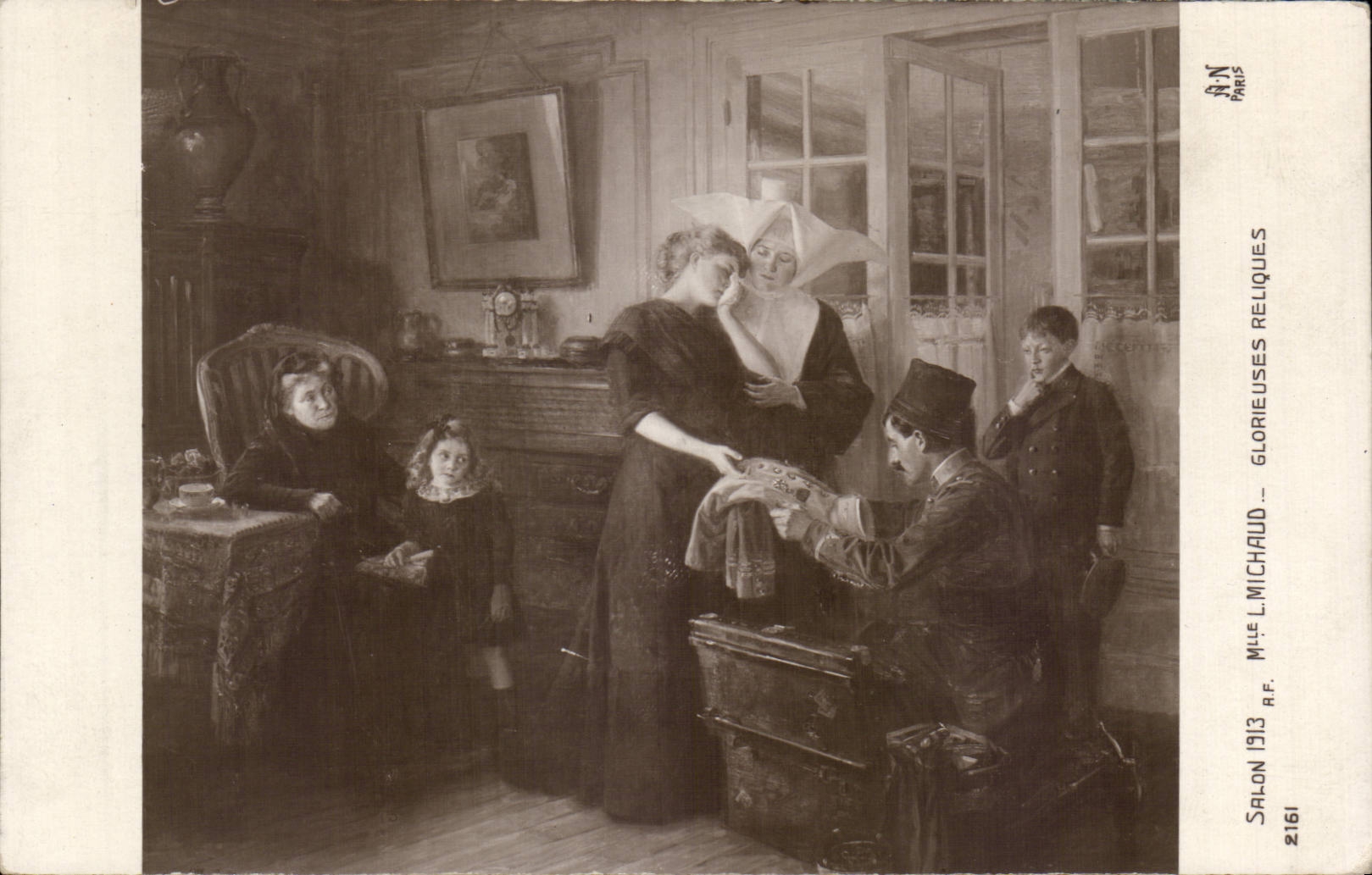 CPA Fantaisie Salon 1913 Michaud Glorieuses reliques