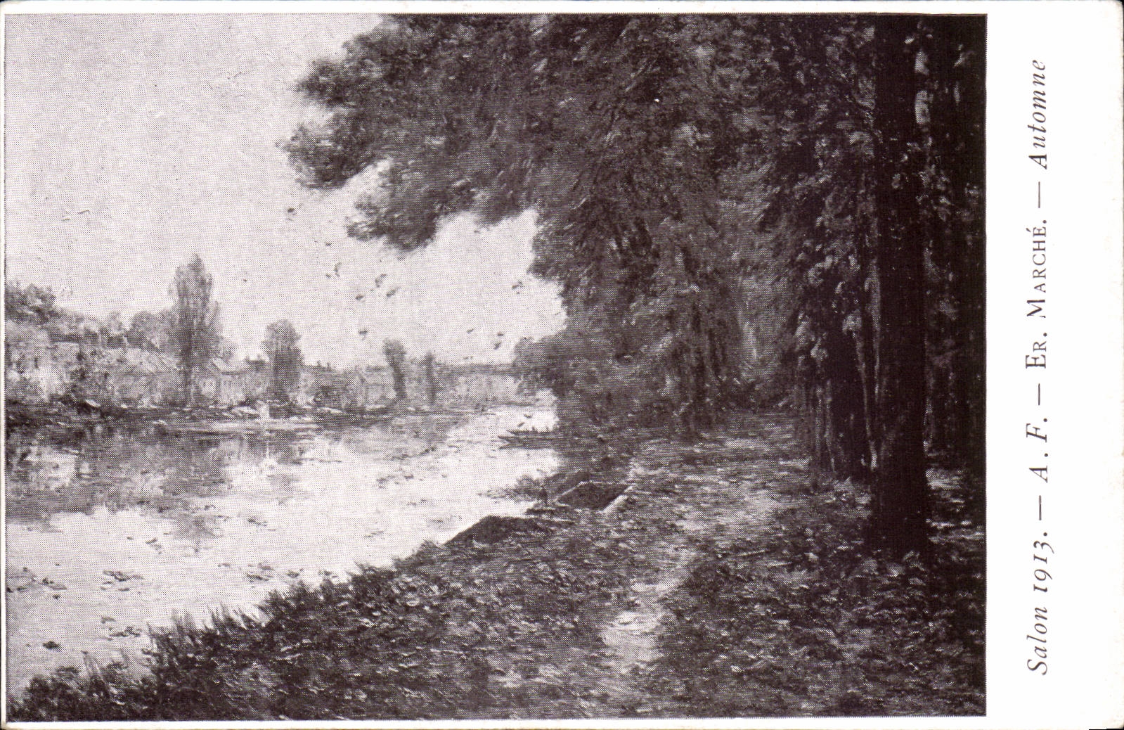 CPA Fantaisie Salon 1913 Marche Automne 