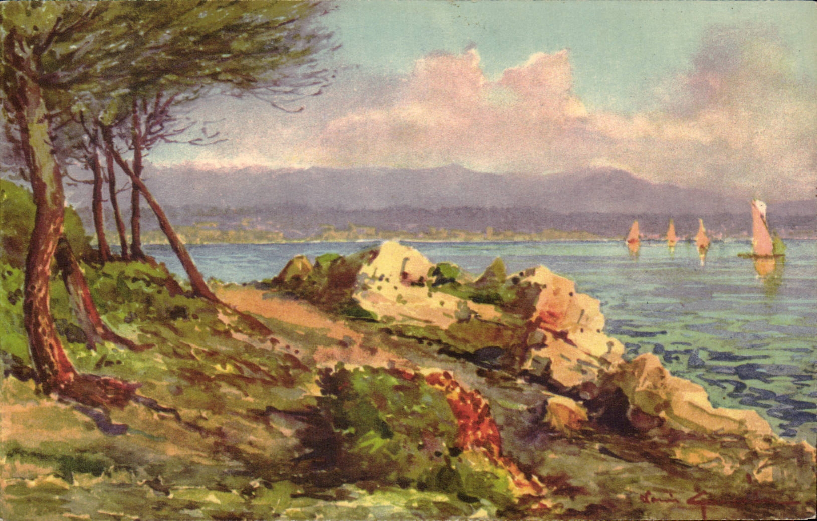 CPA Fantaisie Paysage