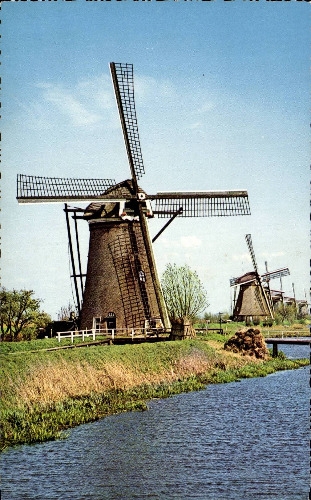 CPA the Netherlands Hollandse Molen Moulon Windmill