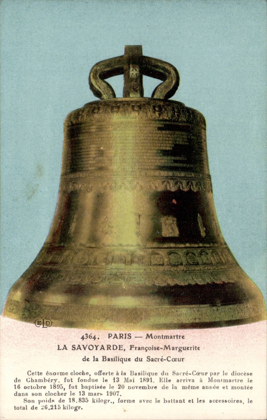 CPA Paris Montmartre La savoyarde Francoise MArguerite de la basilique du Sacre Coeur