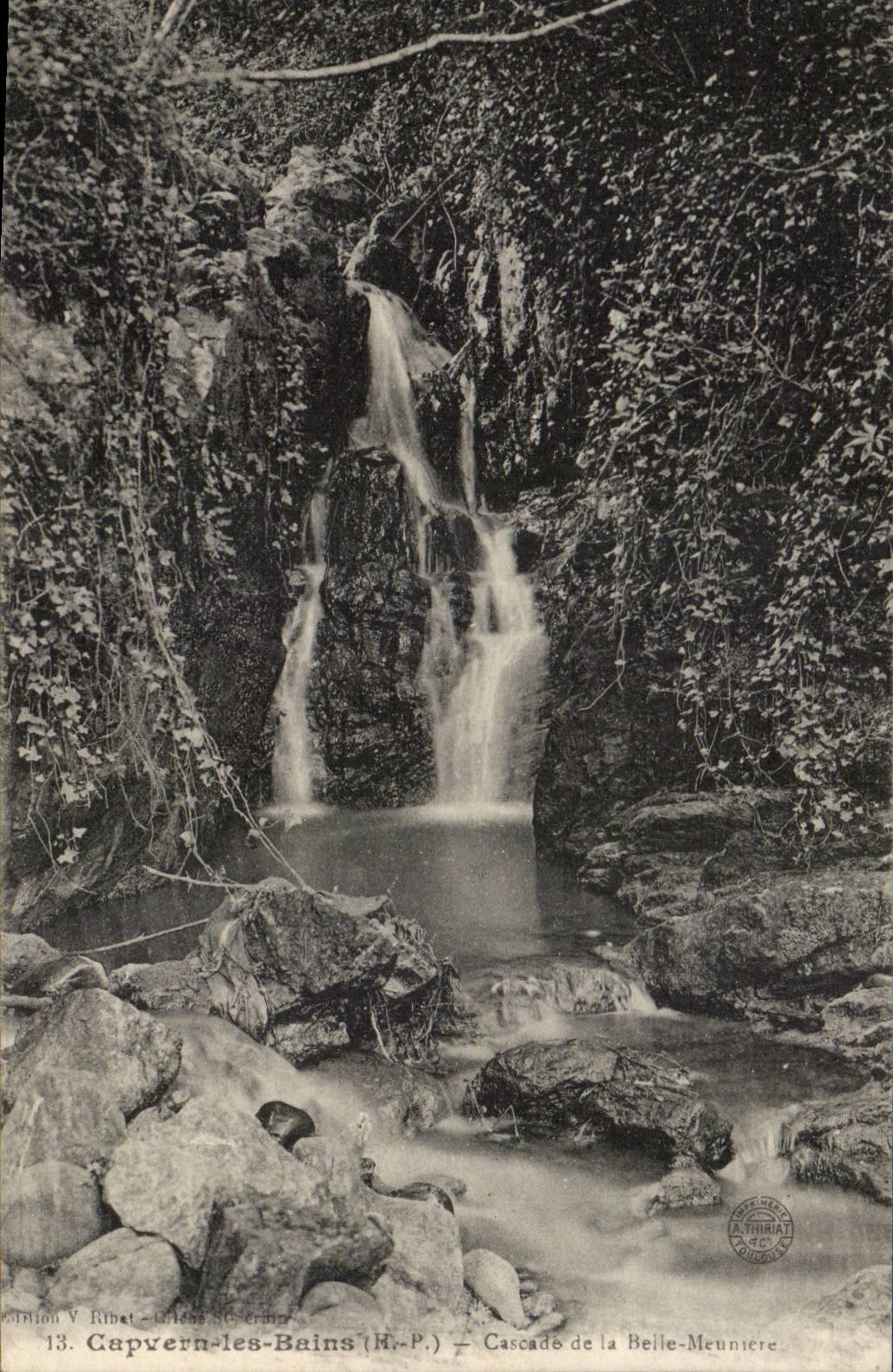 CPA Capvern les Bains Cascade of the beautiful miller