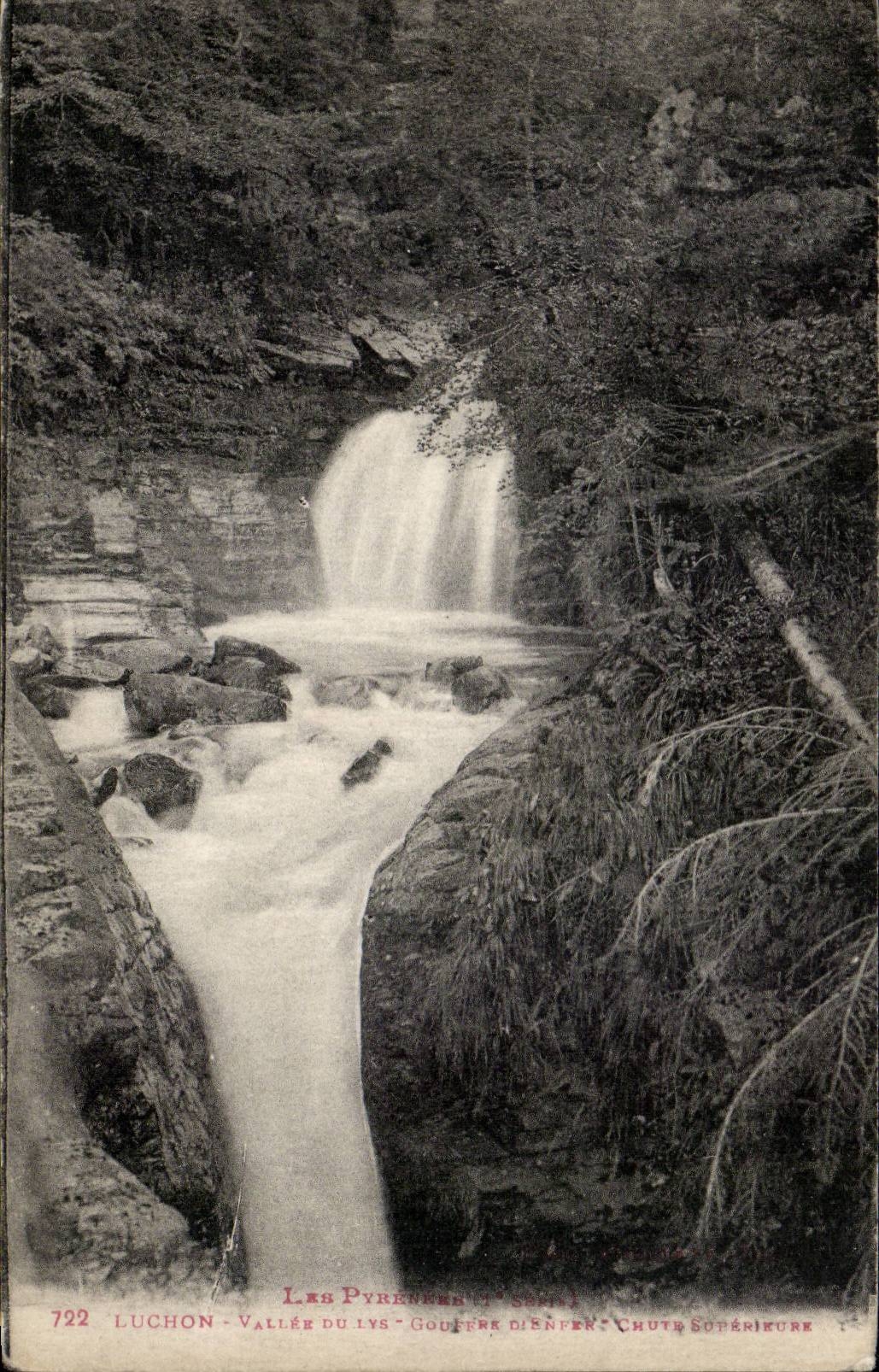 CPA Luchon Vallee of the Lily Pit of hell Falls higher