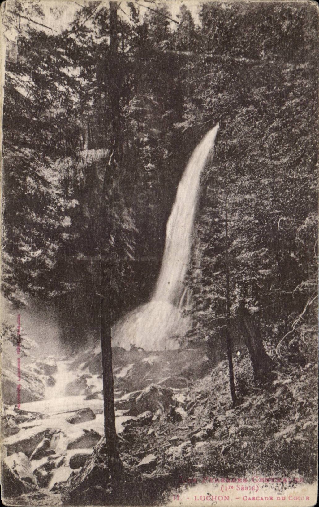 CPA Luchon Cascades of the heart