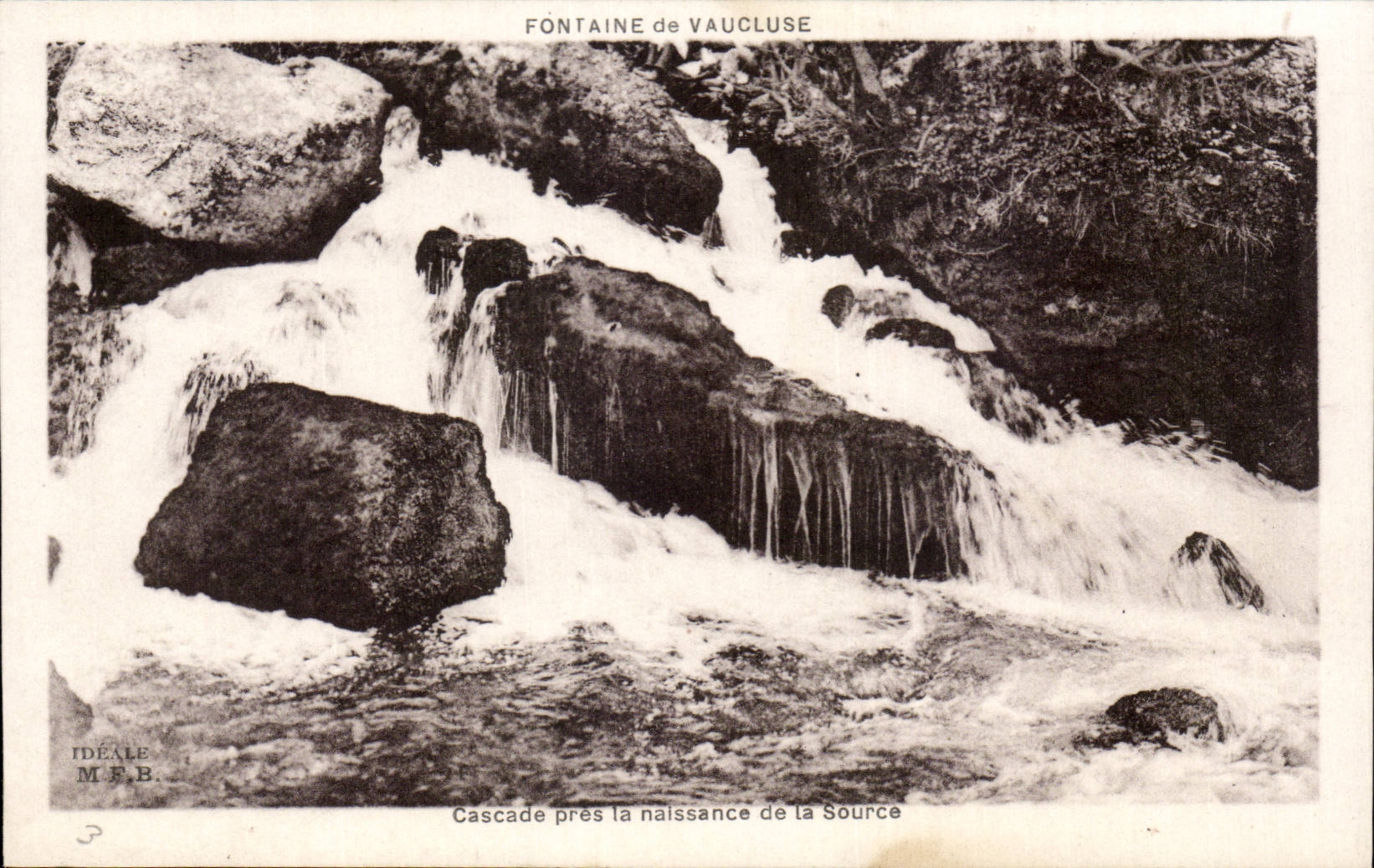 CPA Fontaine de las cascadas de Vaucluse cierran el nacimiento de la fuente