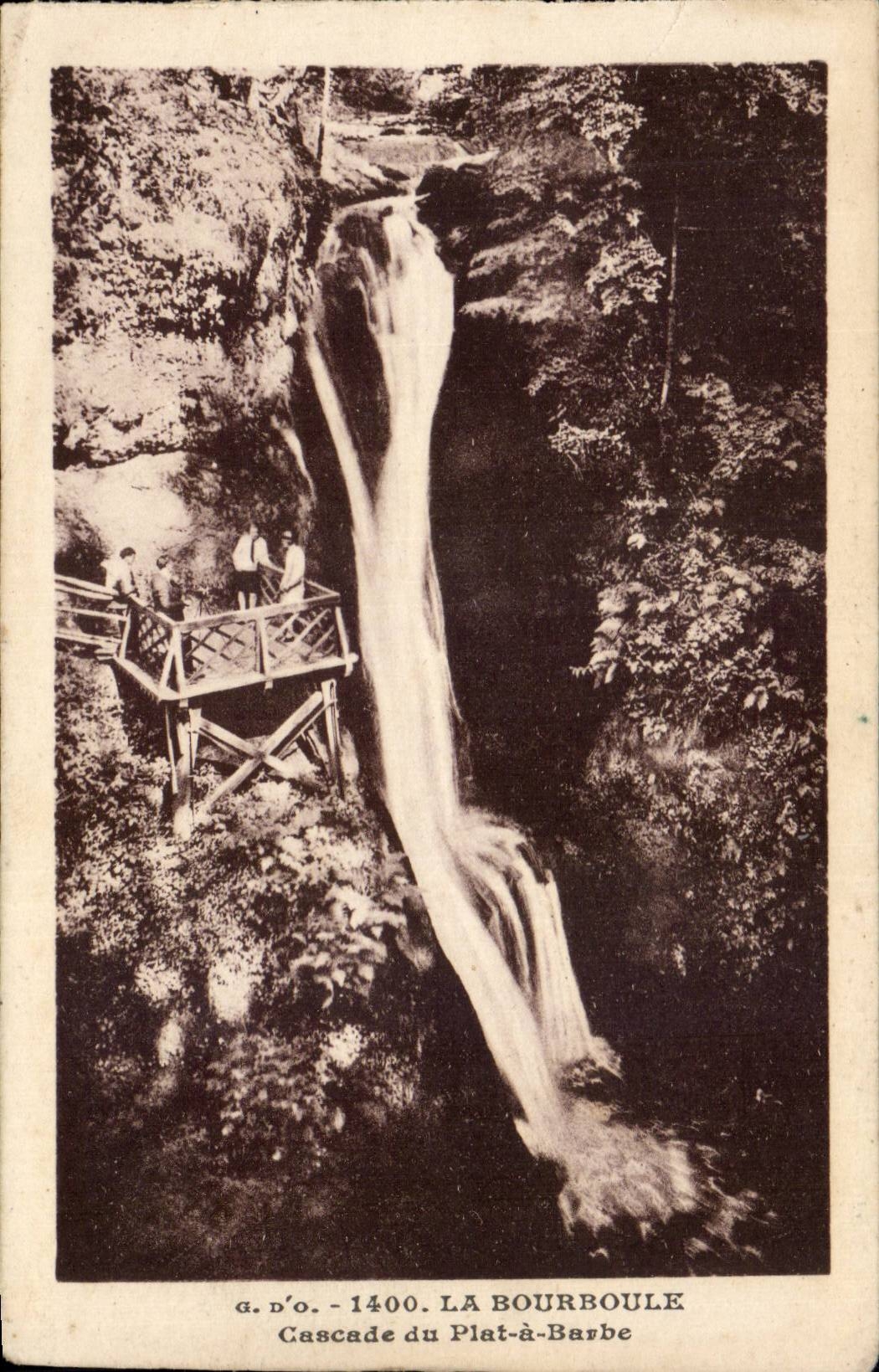 CPA Bourboule Cascade of the Shaving mug