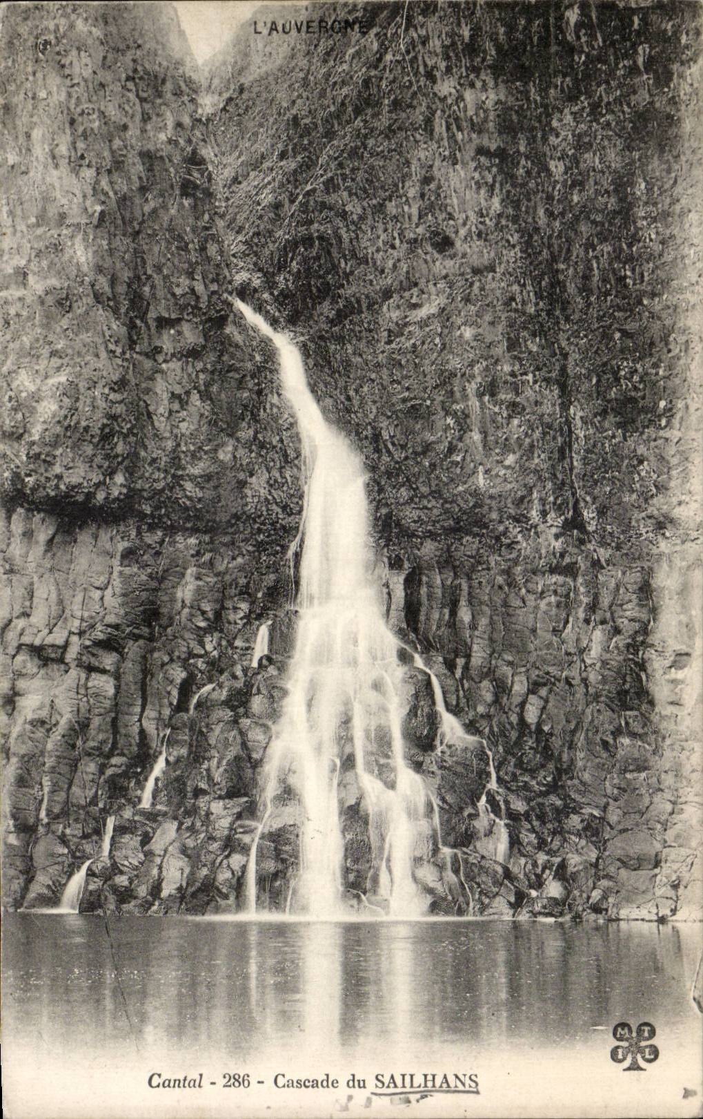 CPA Cantal Cascades of Sailhans