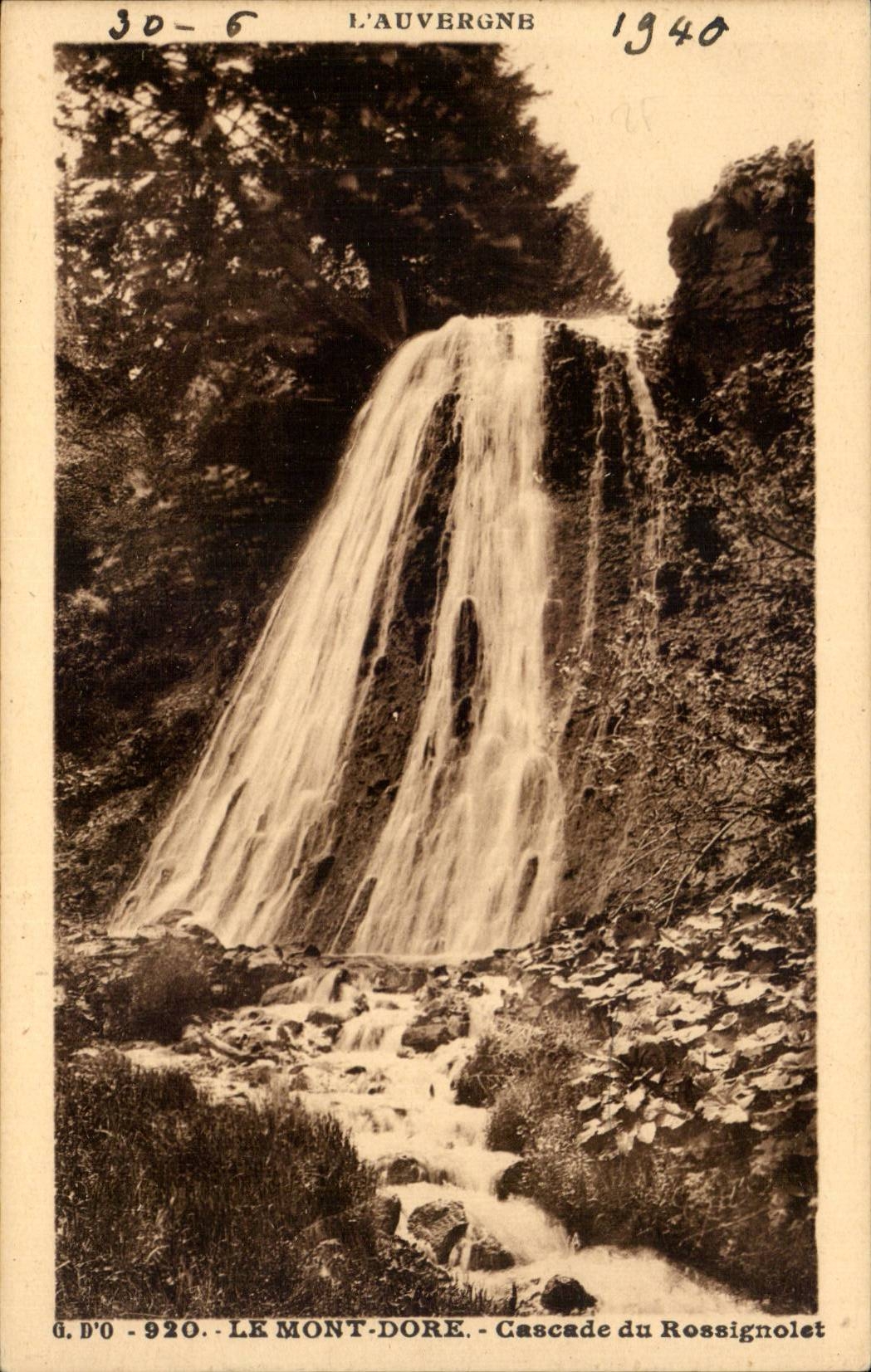 CPA the Mount Gilds Cascade of Rossignolet