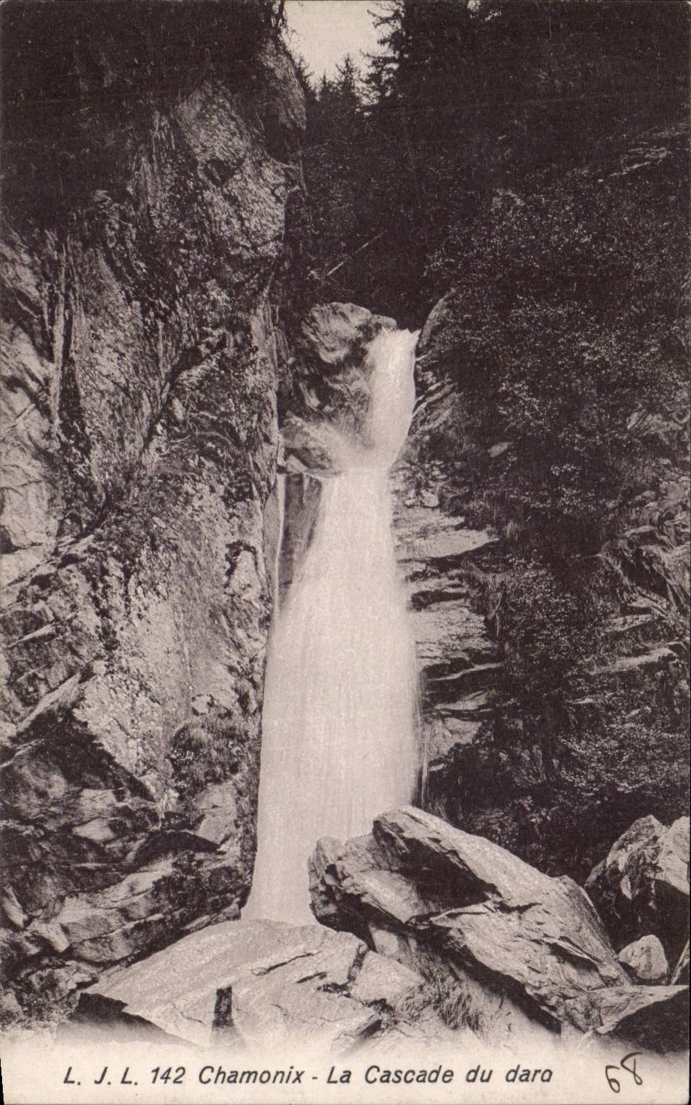 CPA Chamonix La cascade du Daro