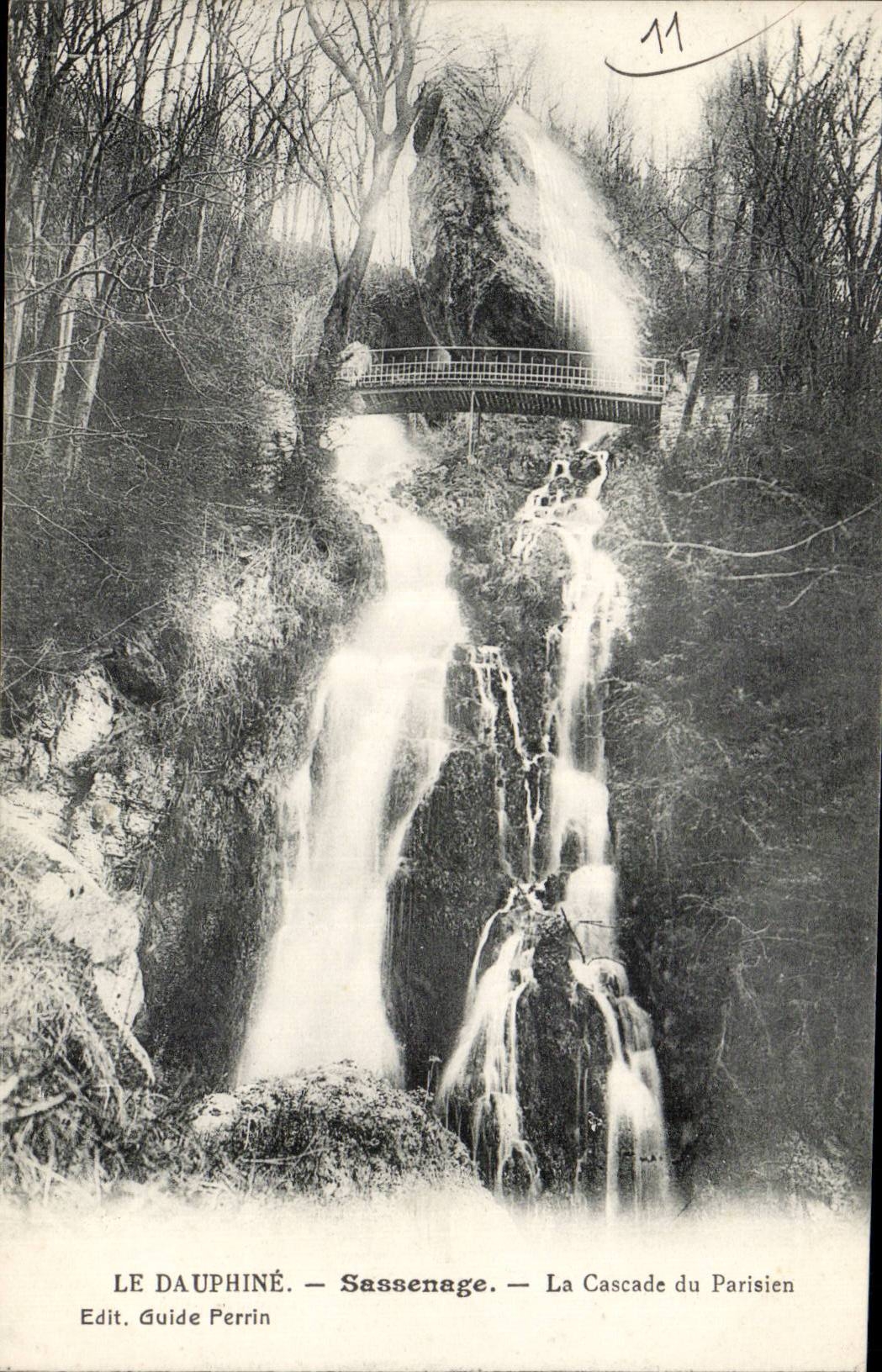 CPA Sassenage the cascade of the Parisian one