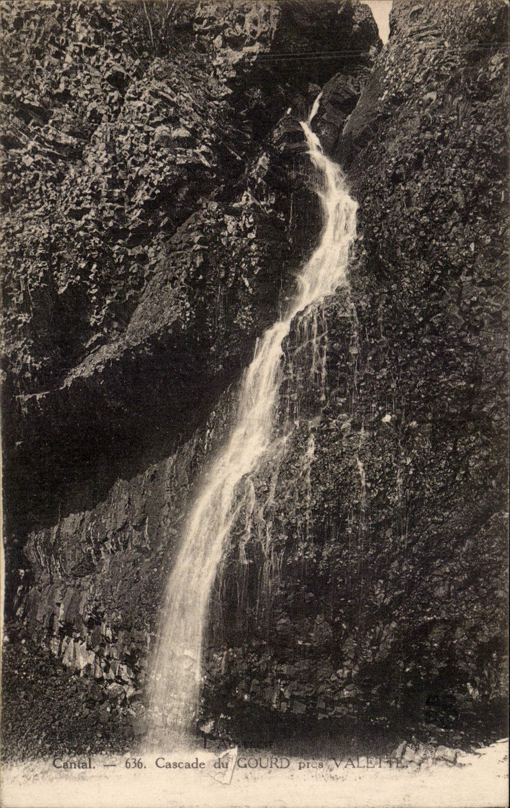 CPA Cascades of Gourd close Valette