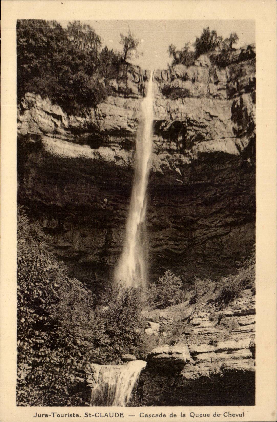 CPA St Claude Cascade of the tail of horse