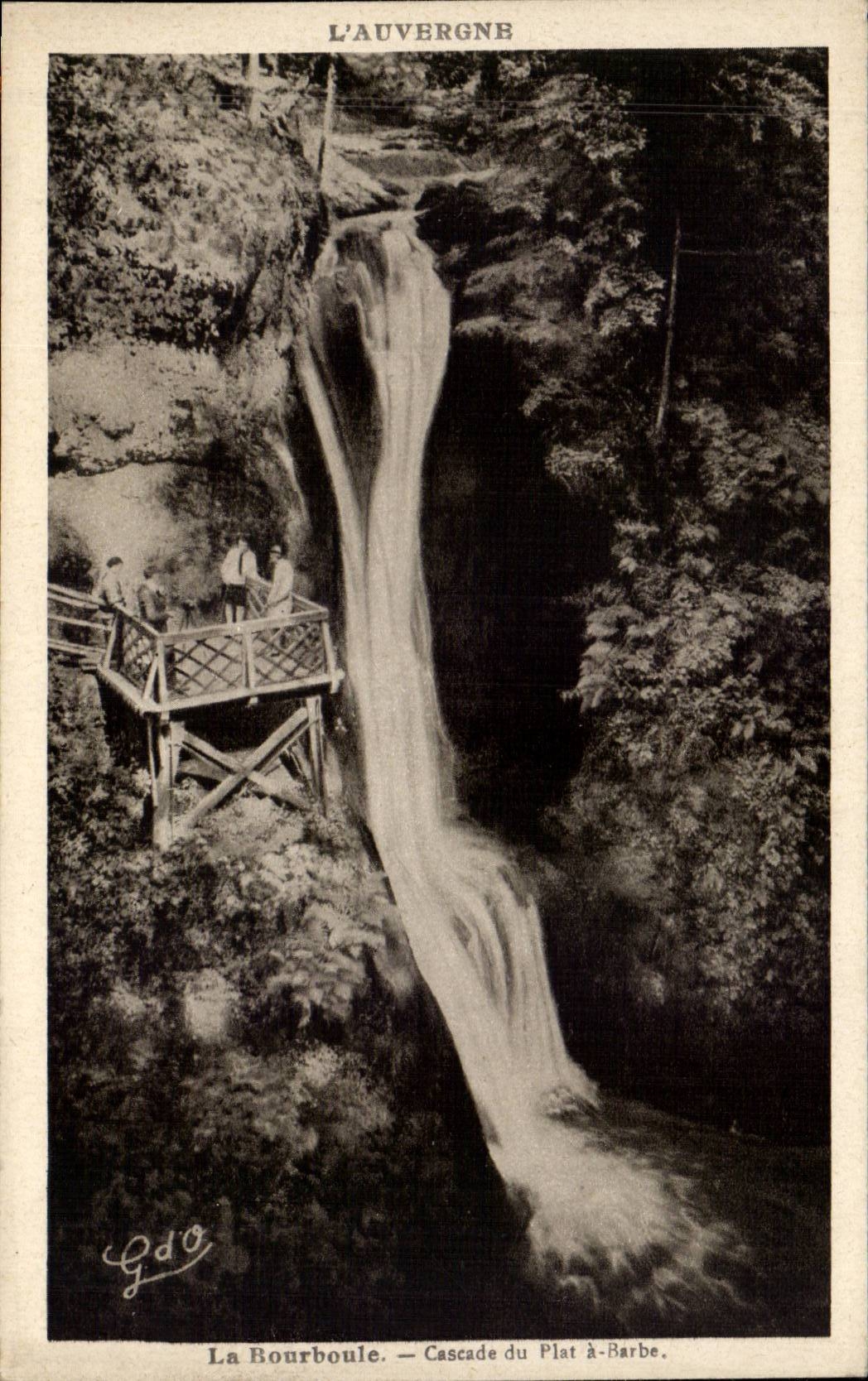 CPA Bourboule Cascade of the shaving mug