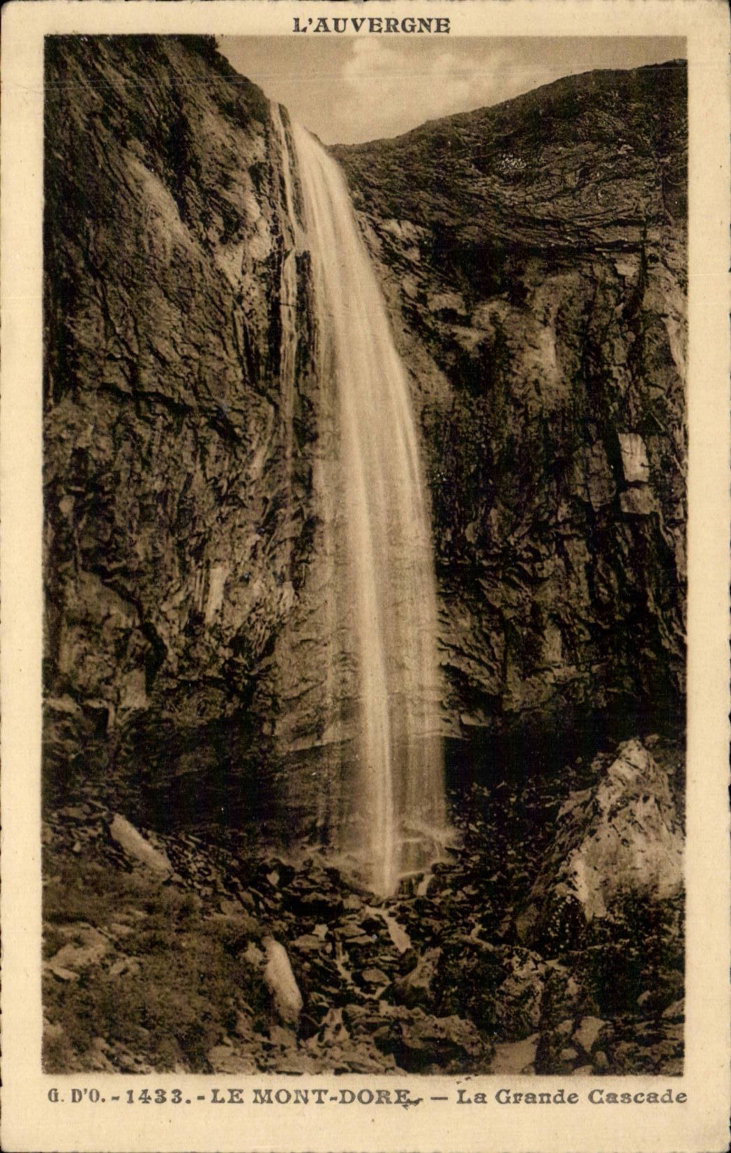 CPA the Mount Gilds the large cascade