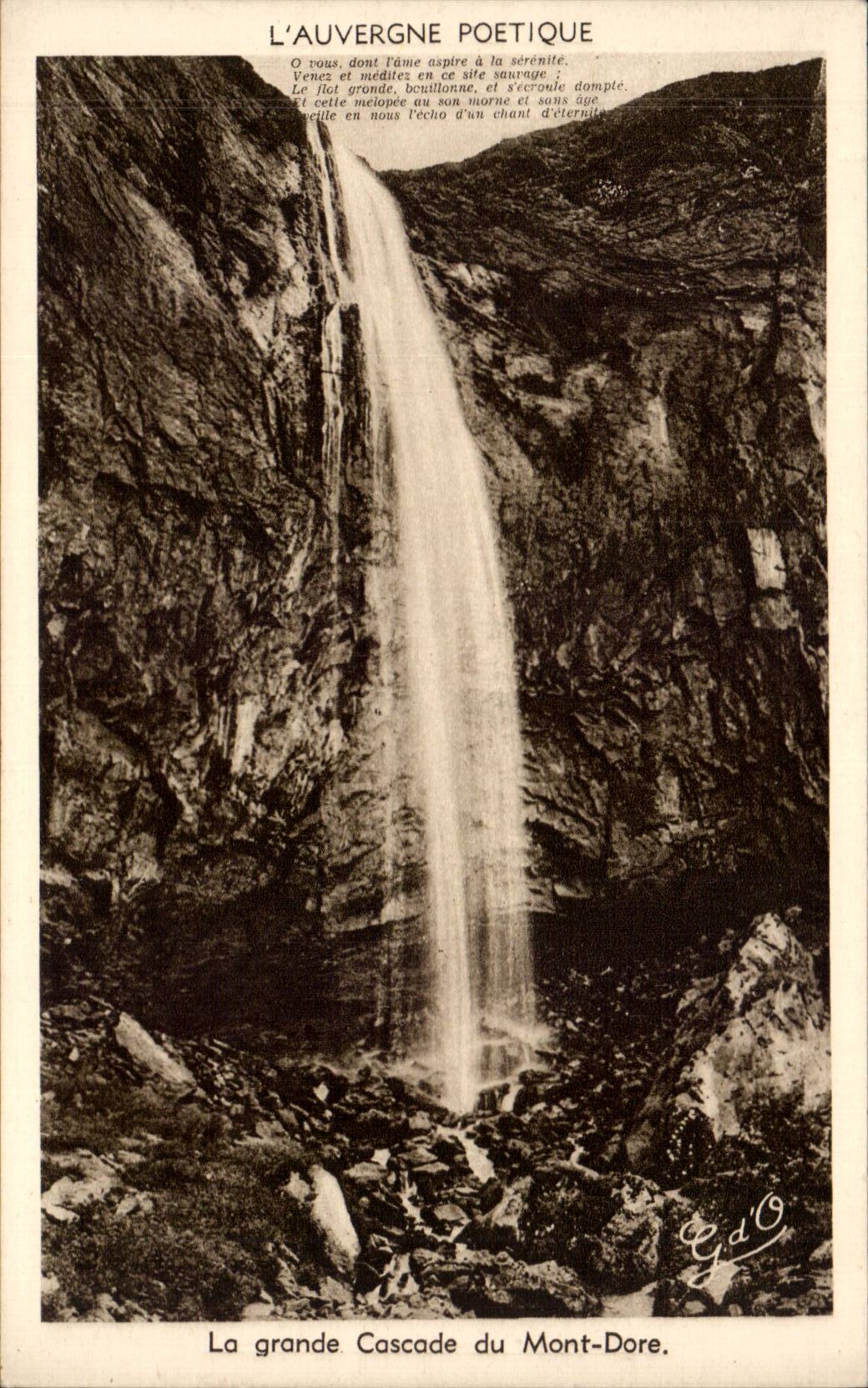 CPA the Mount Gilds the large cascade