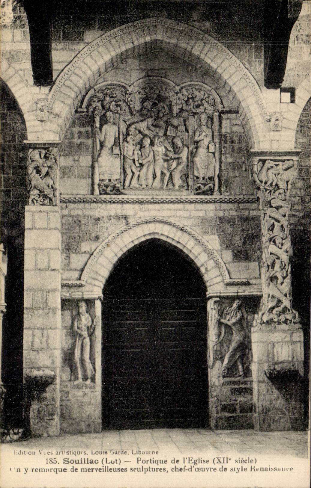 CPA Souillac Gantry of the church