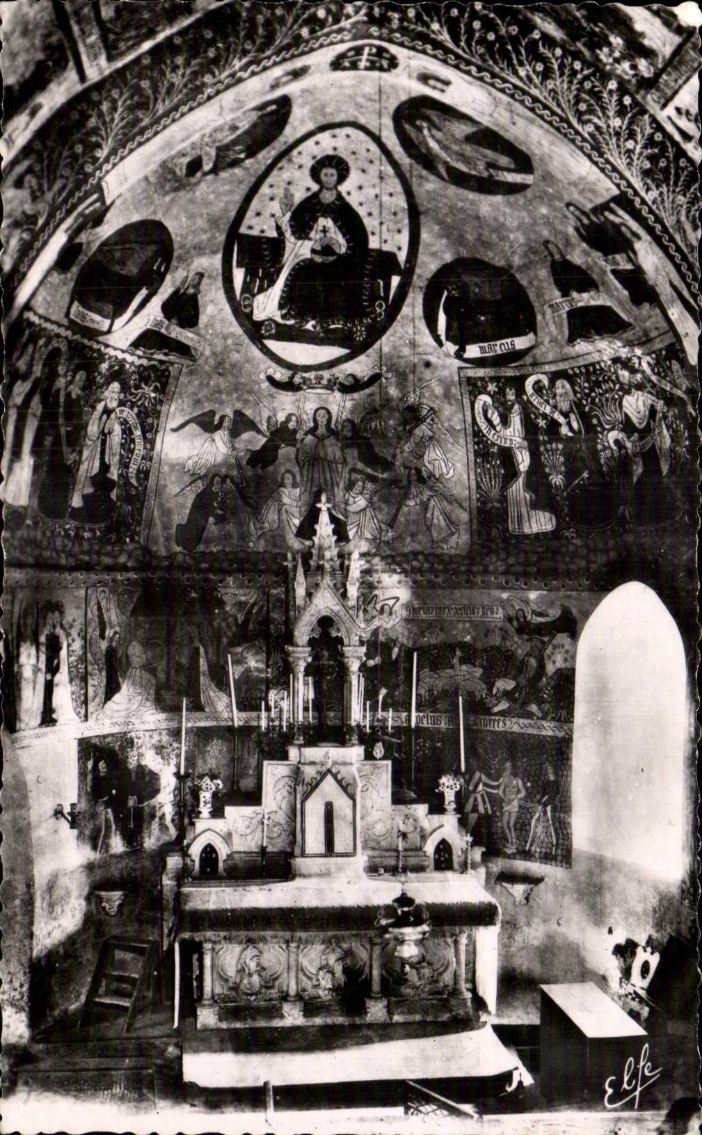 Luchon - Valley of Arboust - Interior of the Church of Cazeaux - CPA