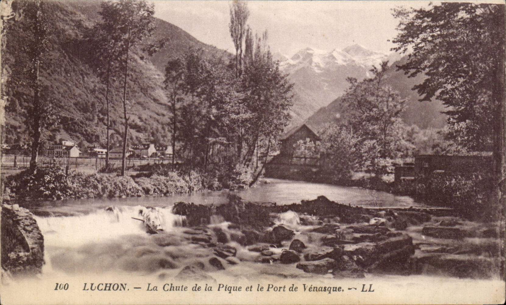 Luchon Falls it of the Spade and the Port of Venasque - CPA
