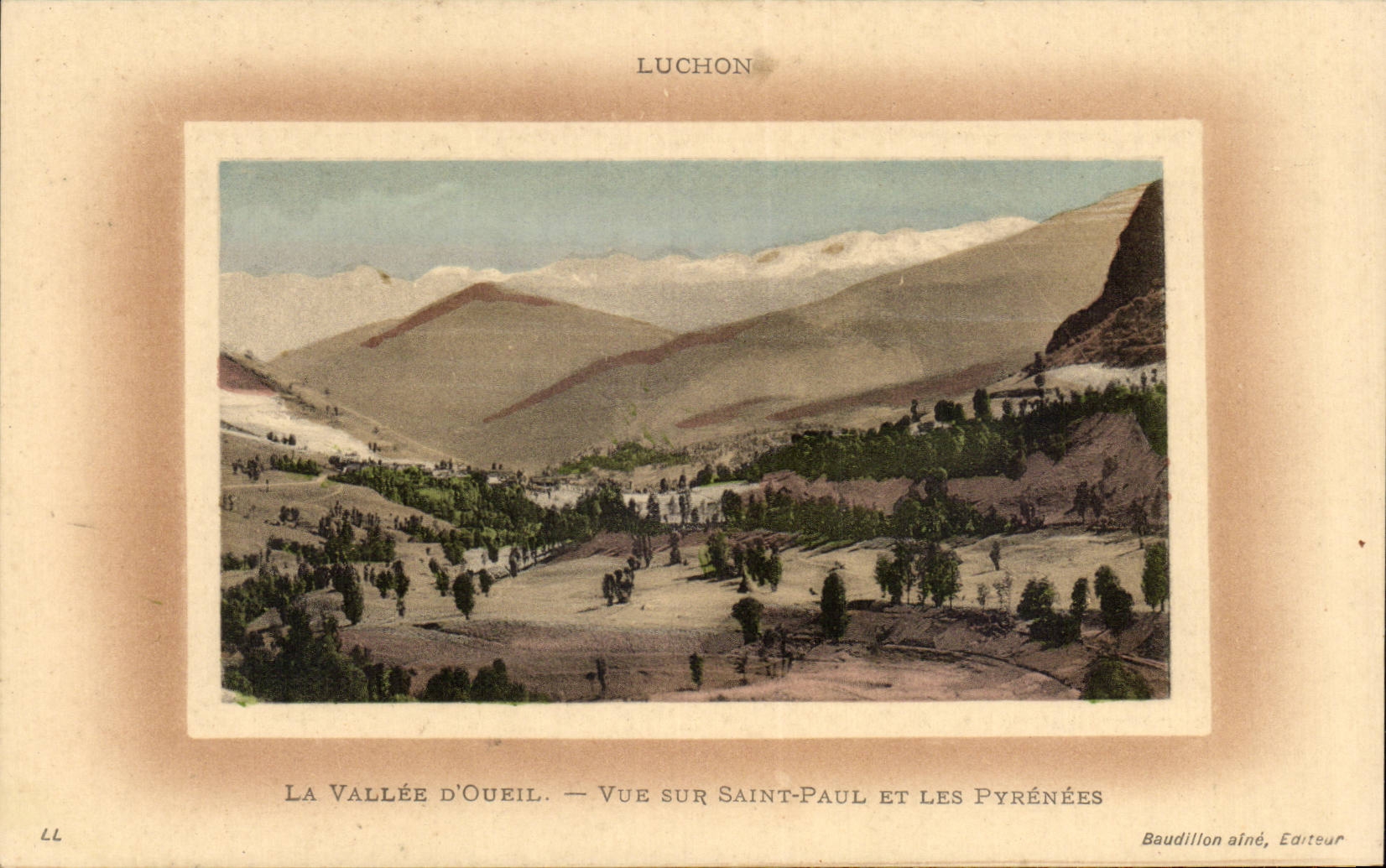 Luchon - Sight on Saint Paul and the Pyrenees - CPA