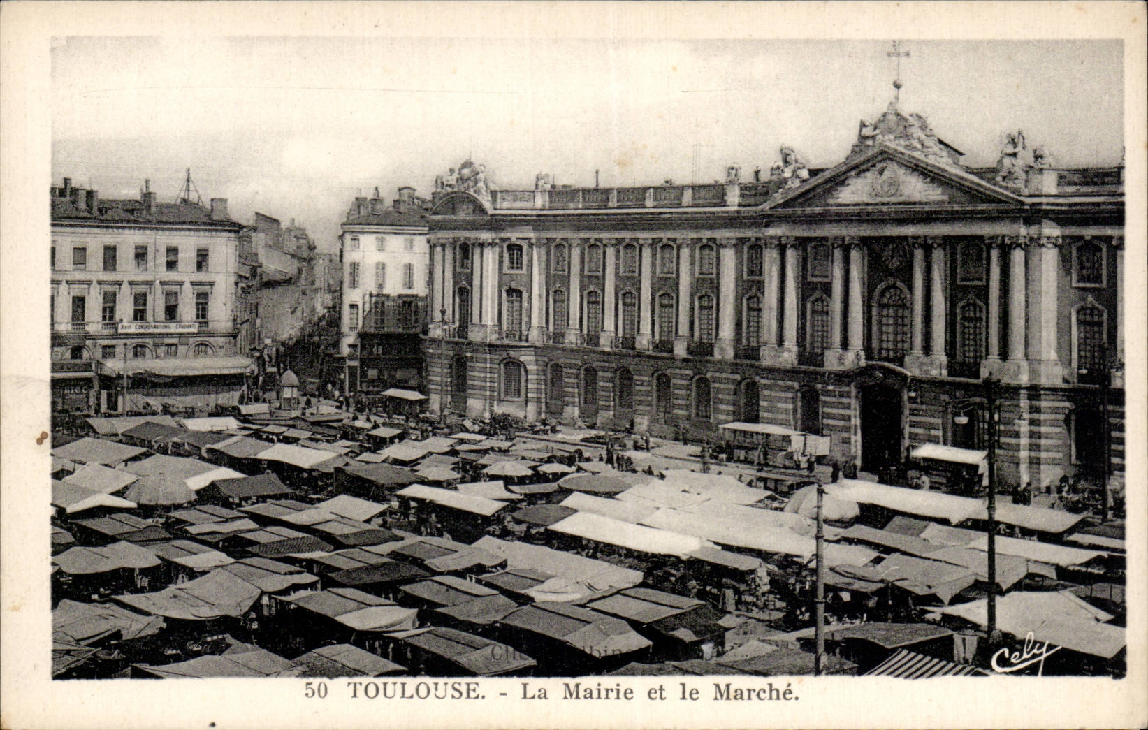 Toulouse - La Mairie et le Marche - CPA 