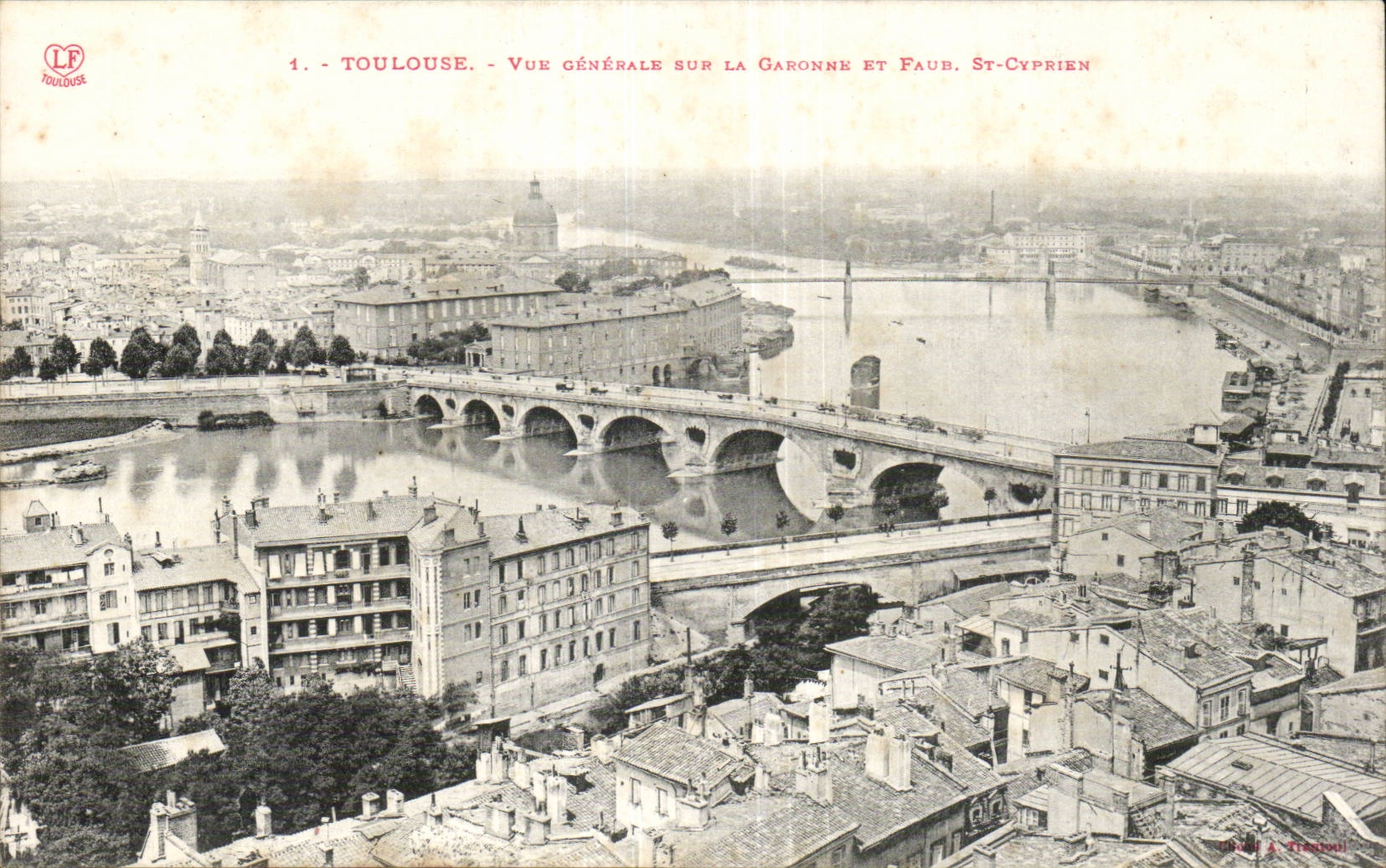 Toulouse - Vue Generale sur la Garonne - CPA 