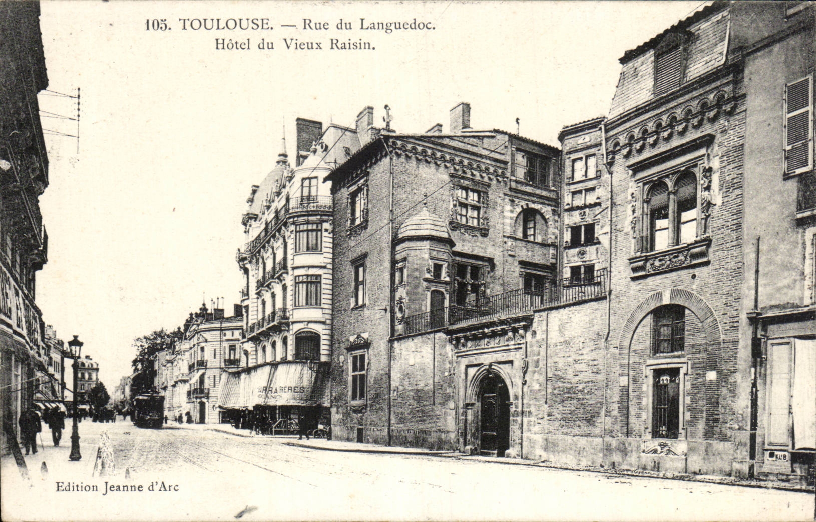 Toulouse - Porte Saint Pierre Hotel du vieux raisin - CPA 