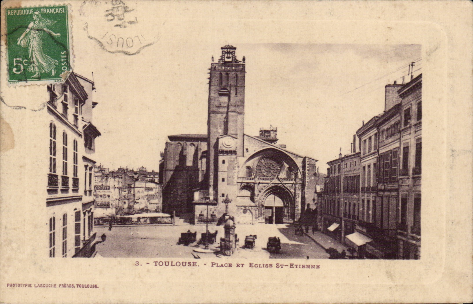 Toulouse - Place et L'Eglise St Etienne - CPA 