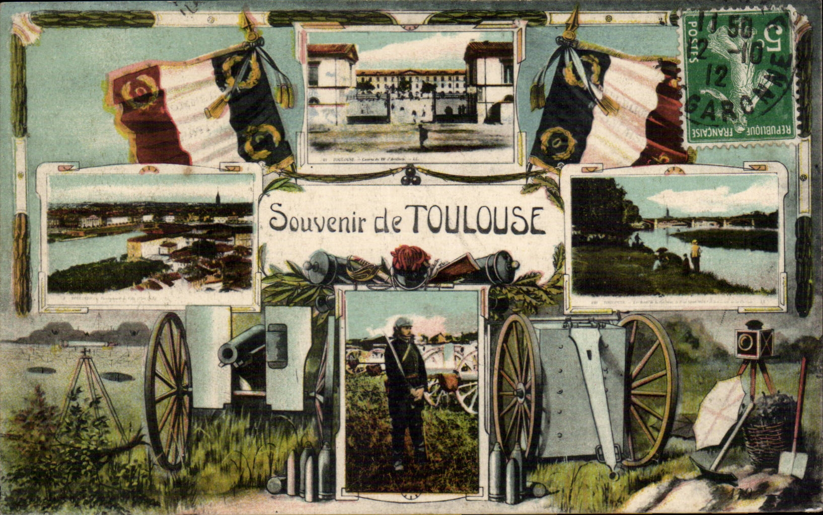Toulouse - Souvenir Militaria - CPA 