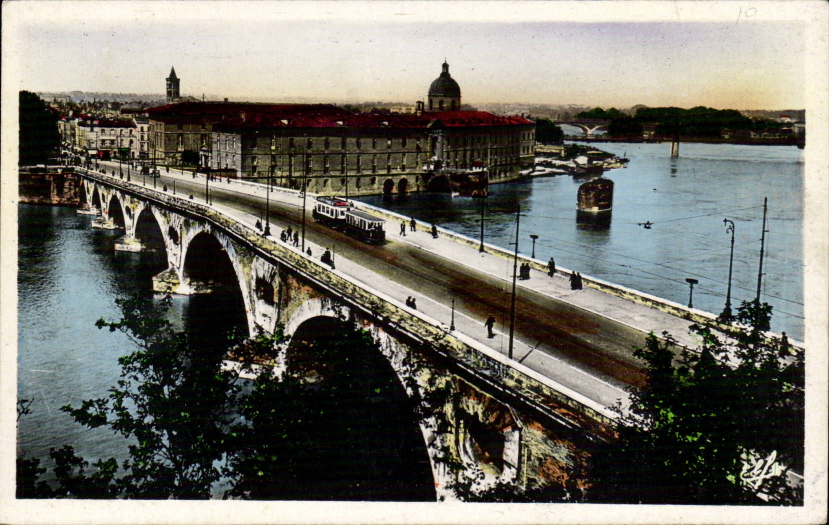 Toulouse - Pont Neuf et l'Hotel Dieu - CPA 