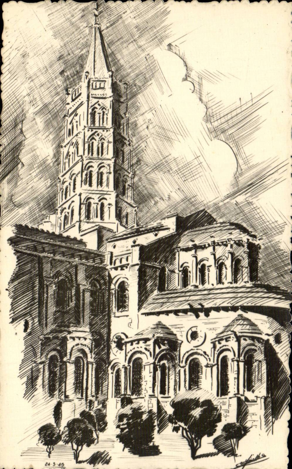 Toulouse - Basilique Saint Sernin - CPA 