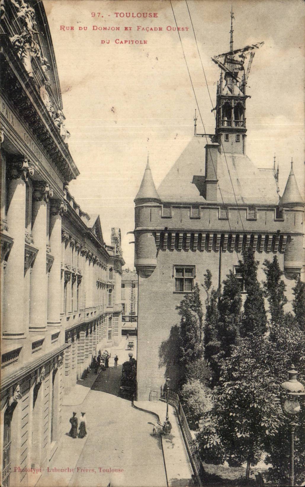 Toulouse - Rue du Donjon et Facade Ouest - CPA 