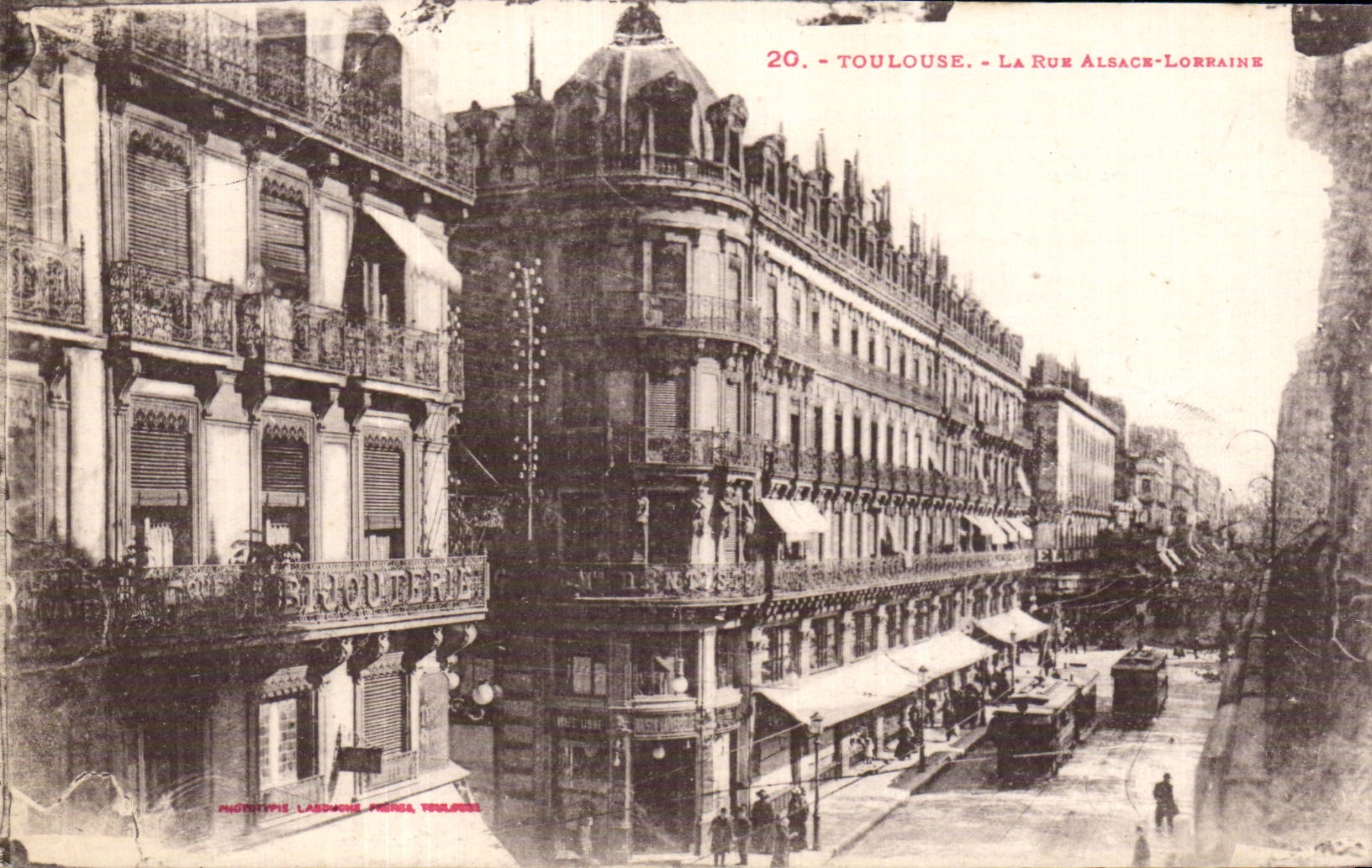 Toulouse - La Rue Alsace Lorraine - CPA 