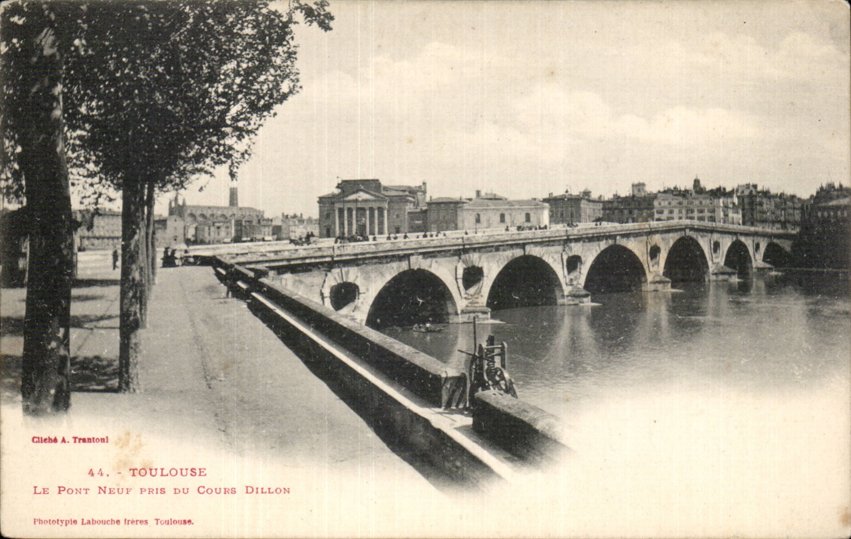 Toulouse - Le Pont Neuf pris du Cours Dillon - CPA 