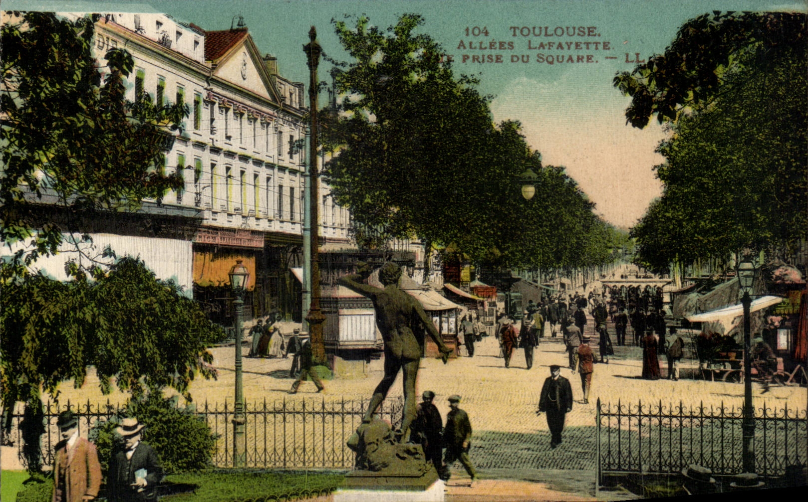 CPA Toulouse Allees Lafayette Prise du square