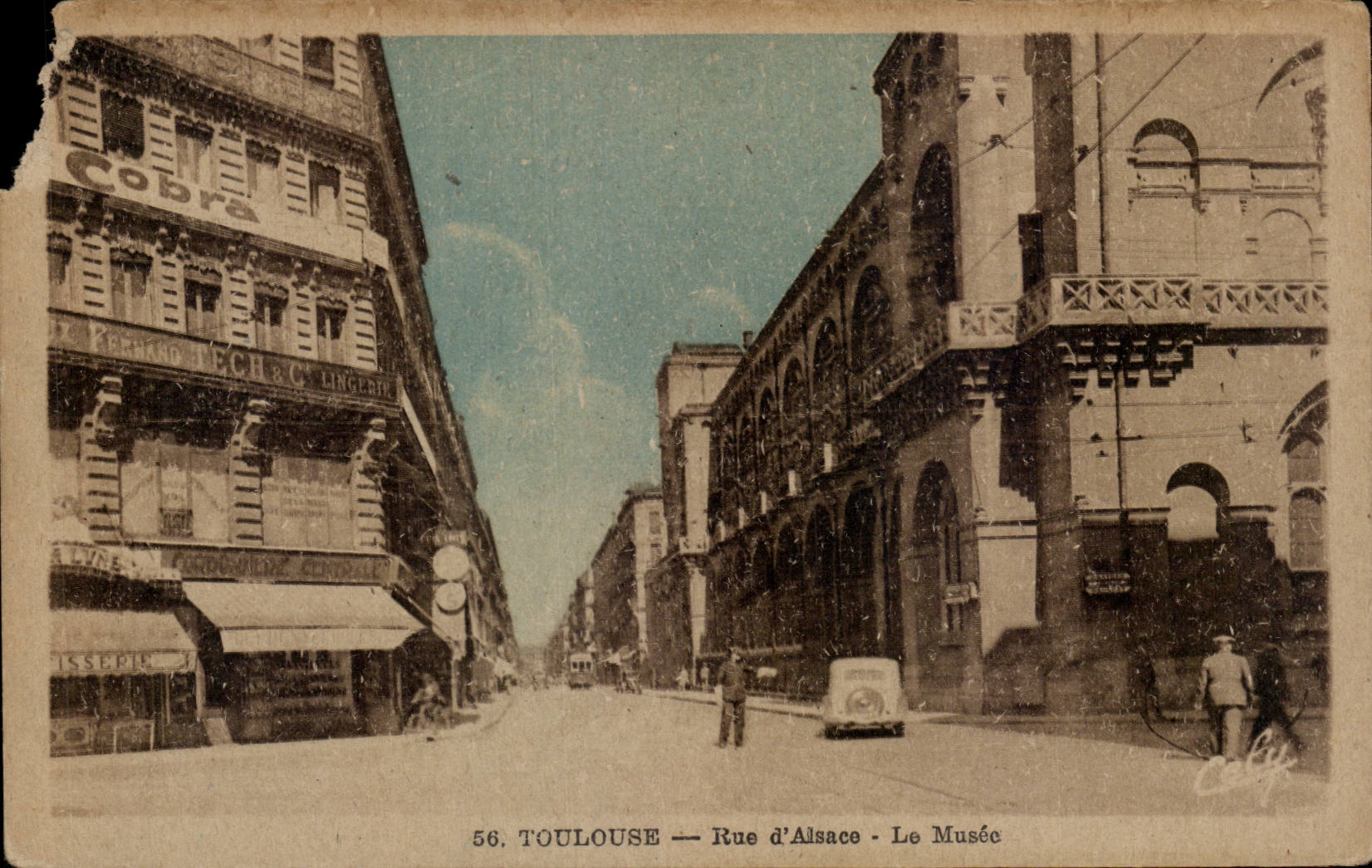 CPA Toulouse Rue d'Alsace Le musee