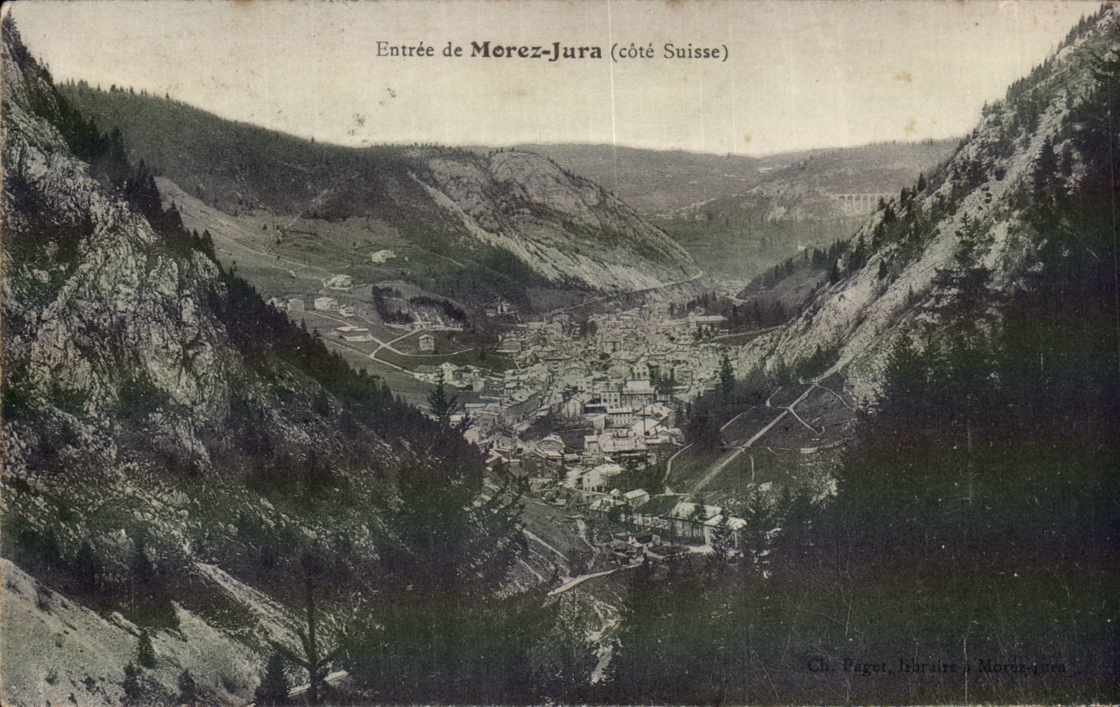 Entrance of Morez the Jura - CPA