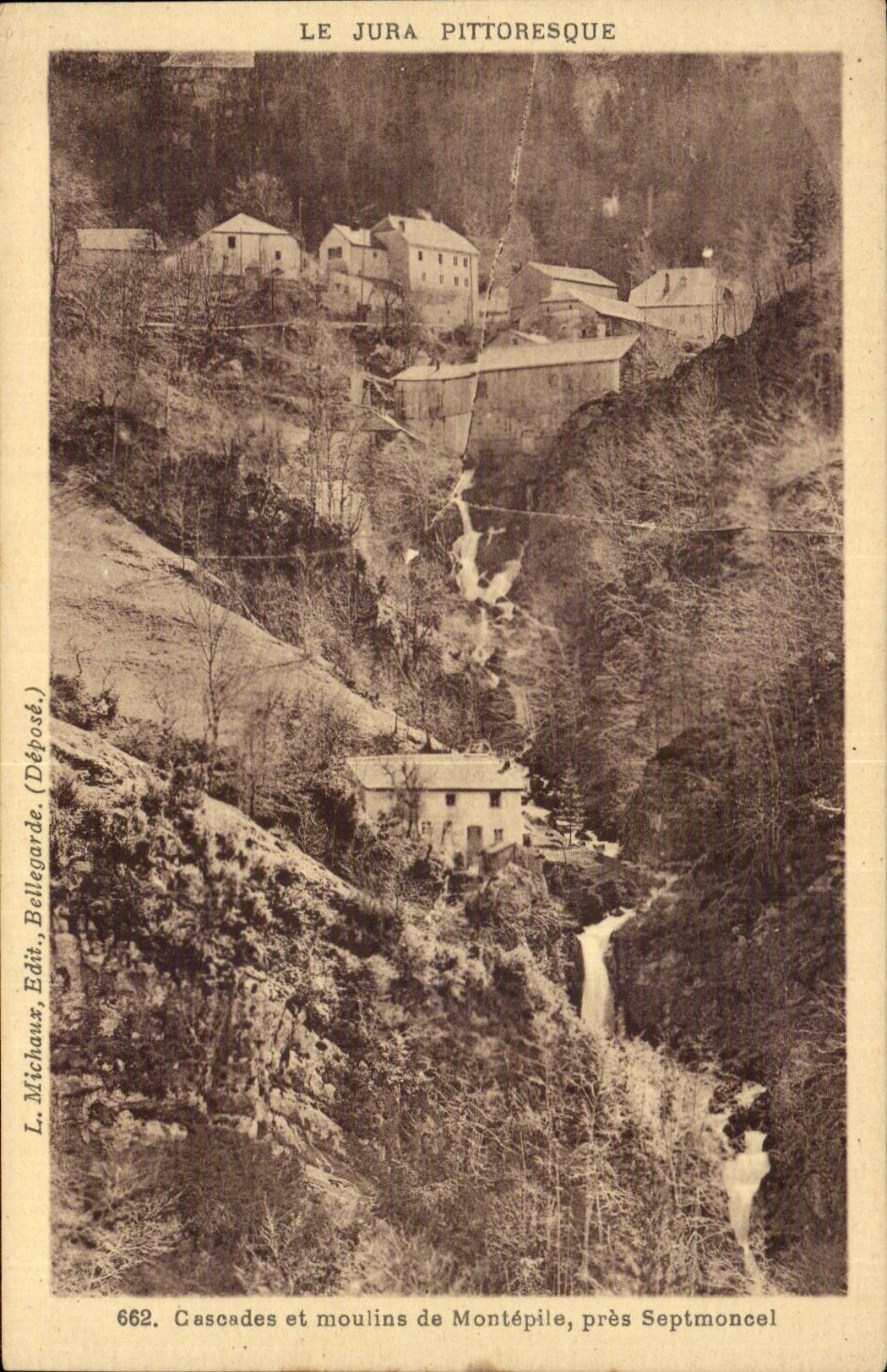 Close Septmoncel - Cascades and Moulins of Montepile - CPA