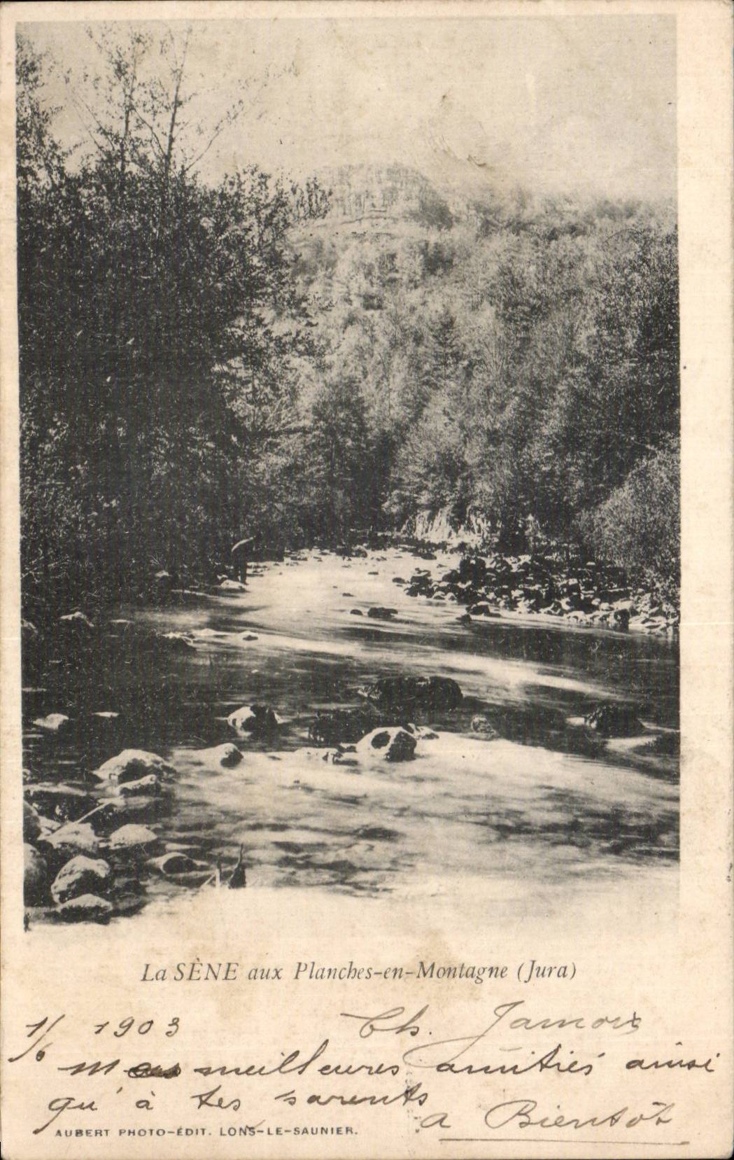 The SEINE - with the Boards in Mountain - CPA