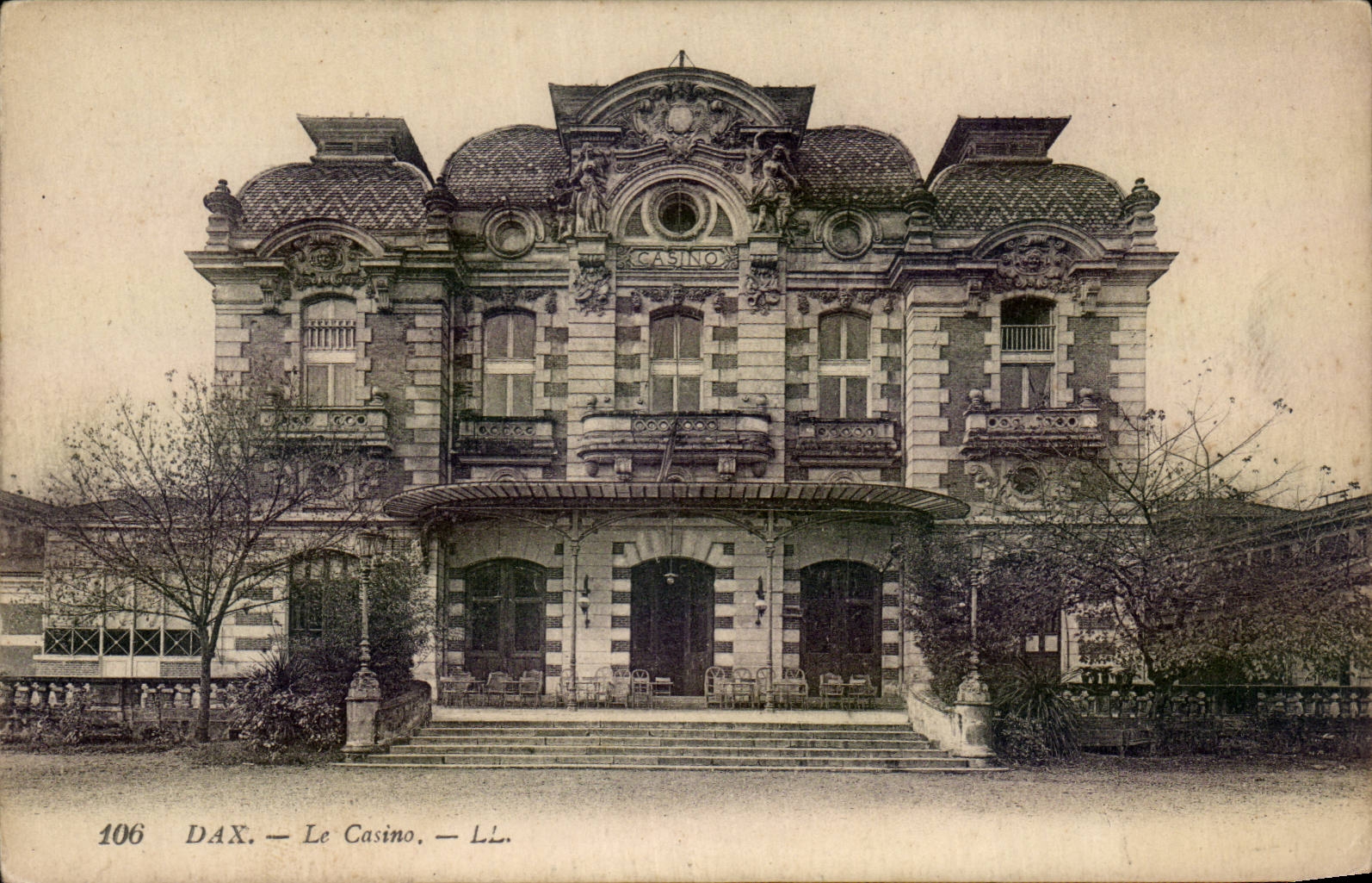 Dax - Le Casino - CPA 