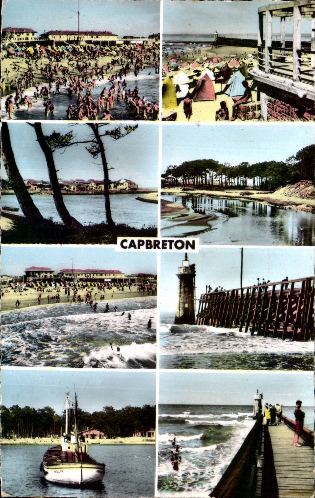 Capbreton on Sea - the Pier - the Beach - the Canal - CPA