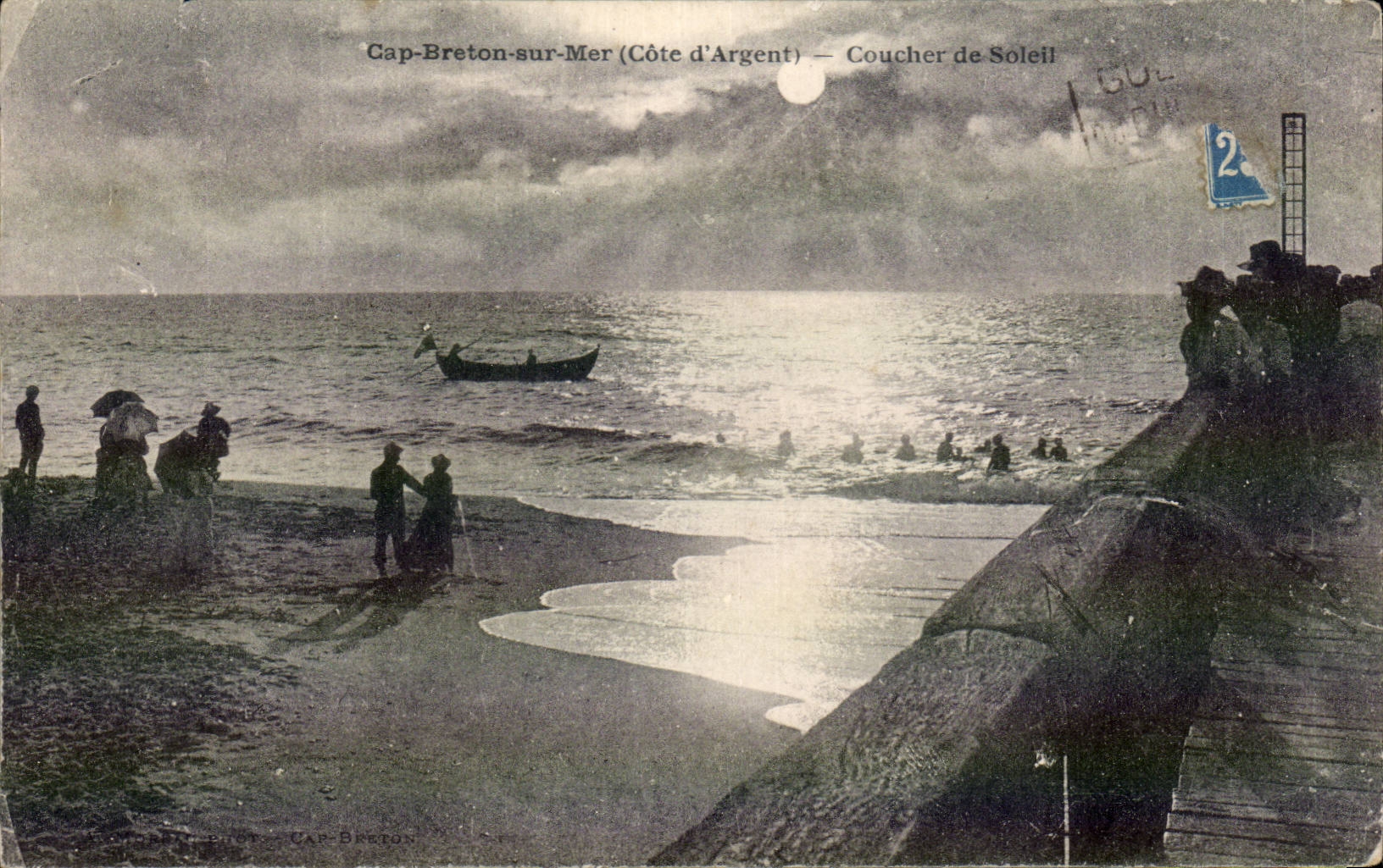 Capbreton on Sea - Sunset - CPA