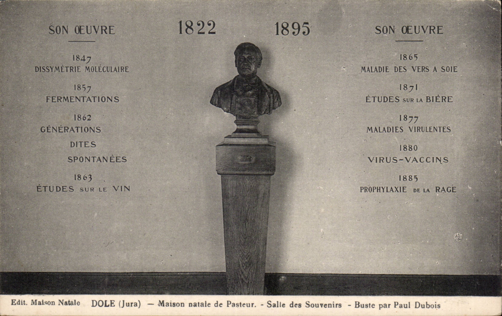 Pare - Native house of Pasteur - Room of the Souvenirs - CPA