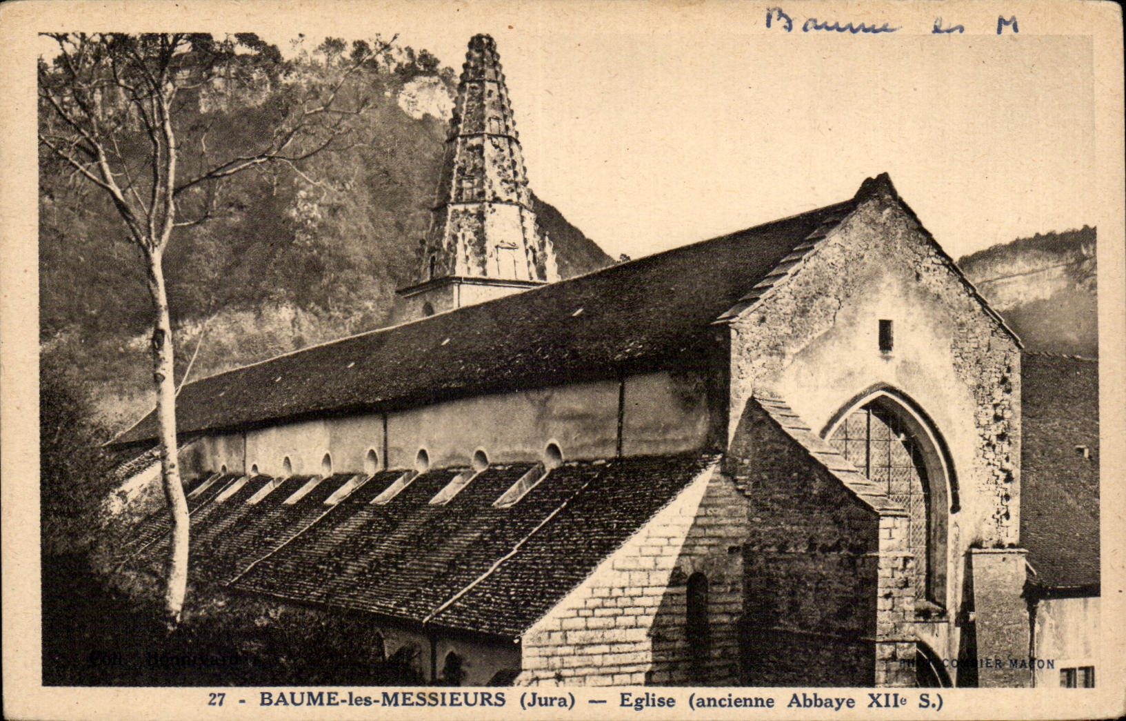 Baume les Messieurs - Eglise - CPA 